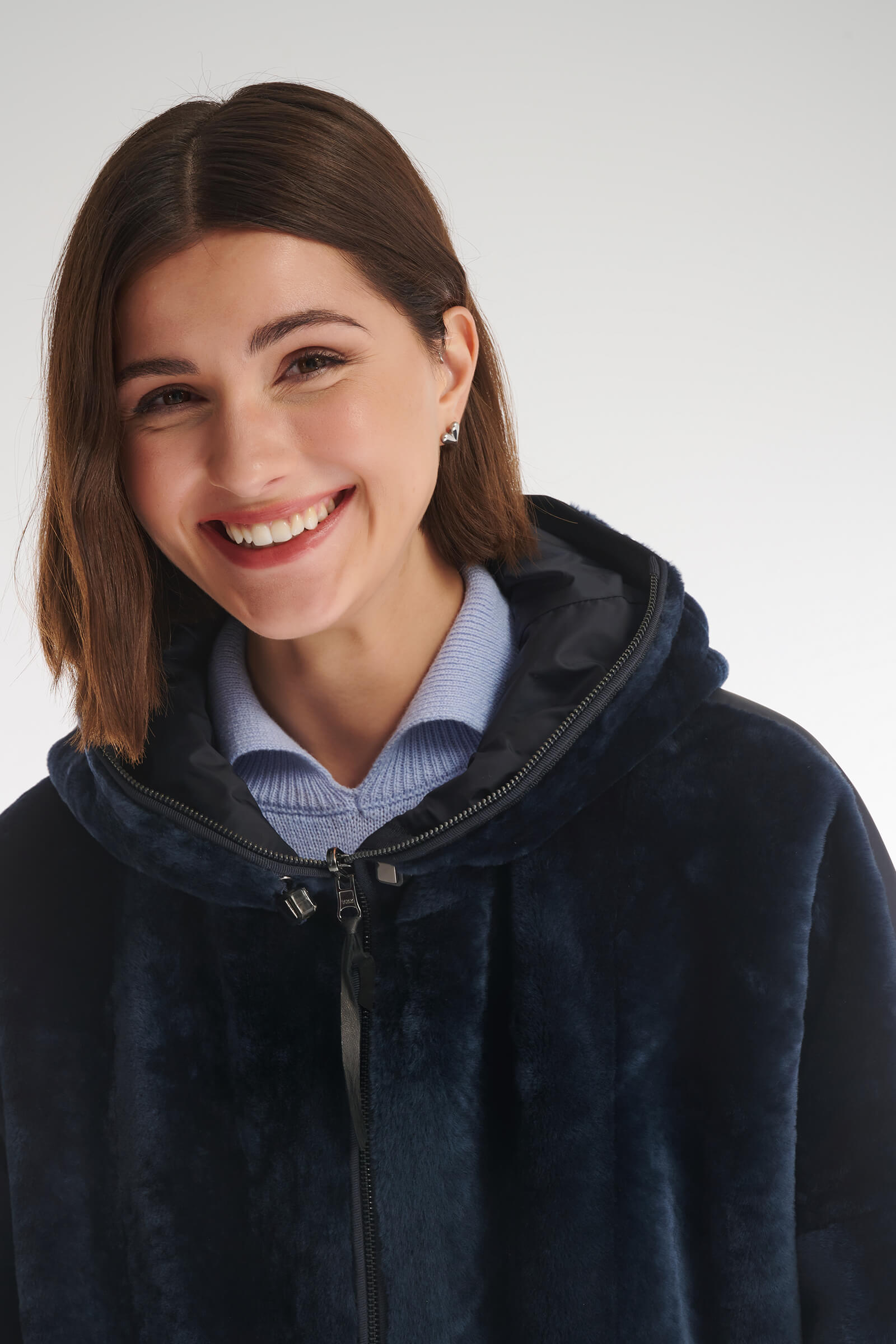 Комбинированная двусторонняя дубленка Бренд Caterina Leman