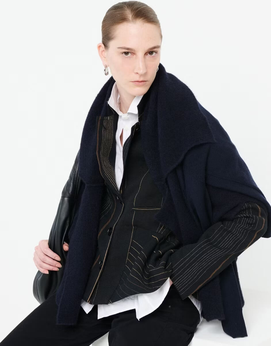 Жакет из льна и шерсти Бренд High