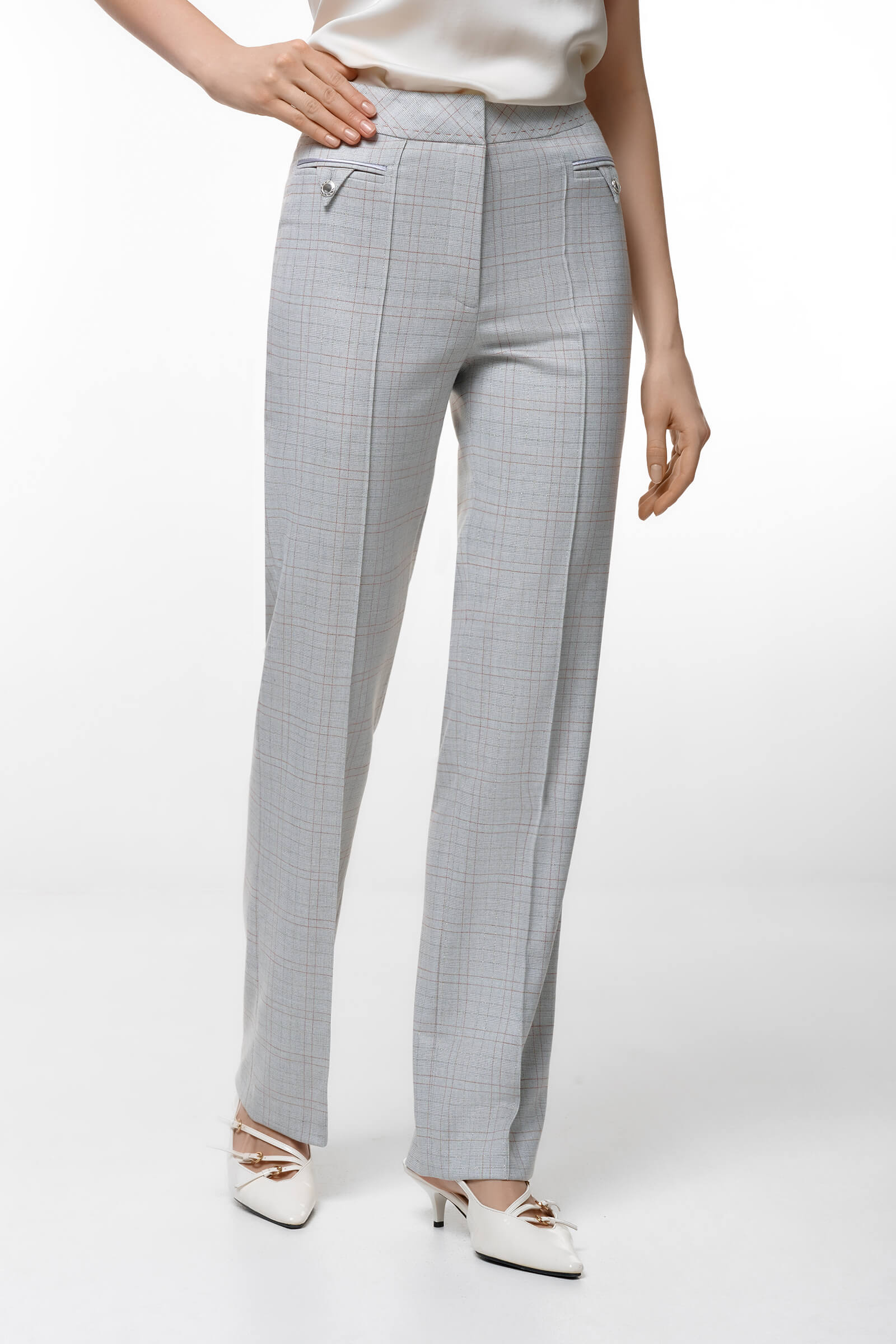 Костюмные брюки в клетку Бренд Caterina Leman