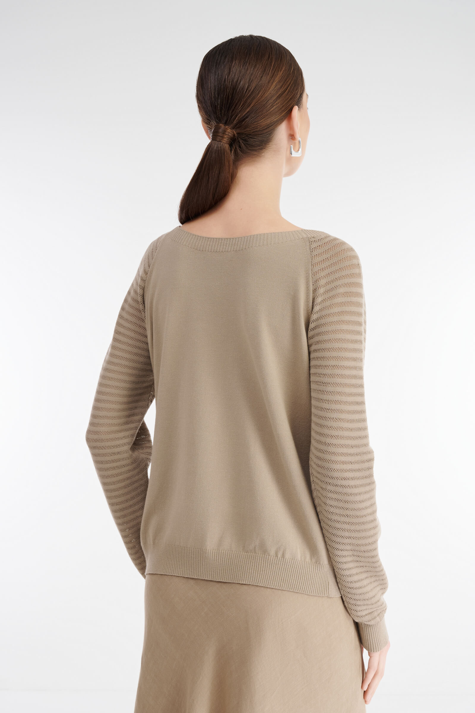 Джемпер с вырезом-лодочкой Бренд Sarah Pacini