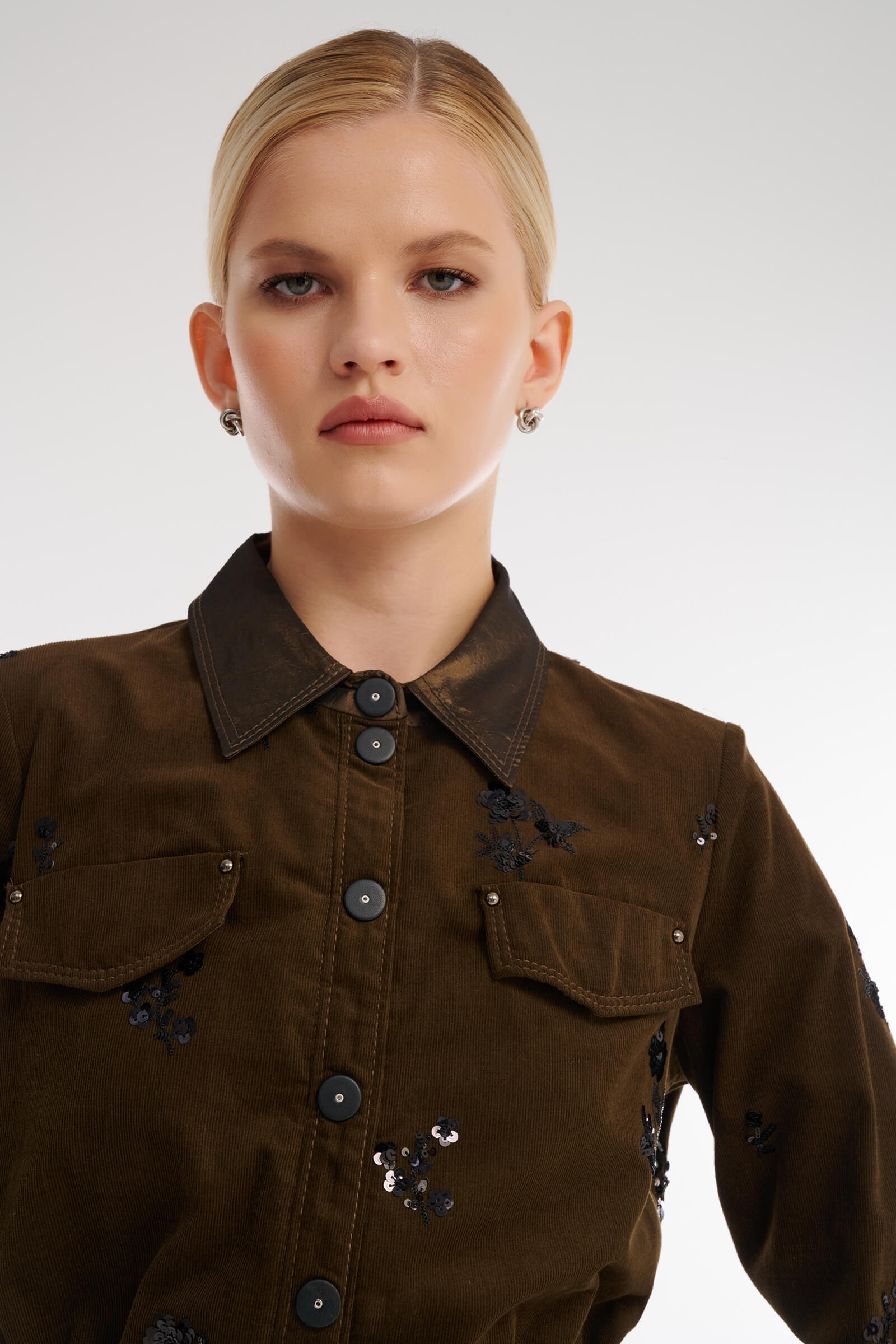 Туника из вельвета с пайетками Бренд Caterina Leman