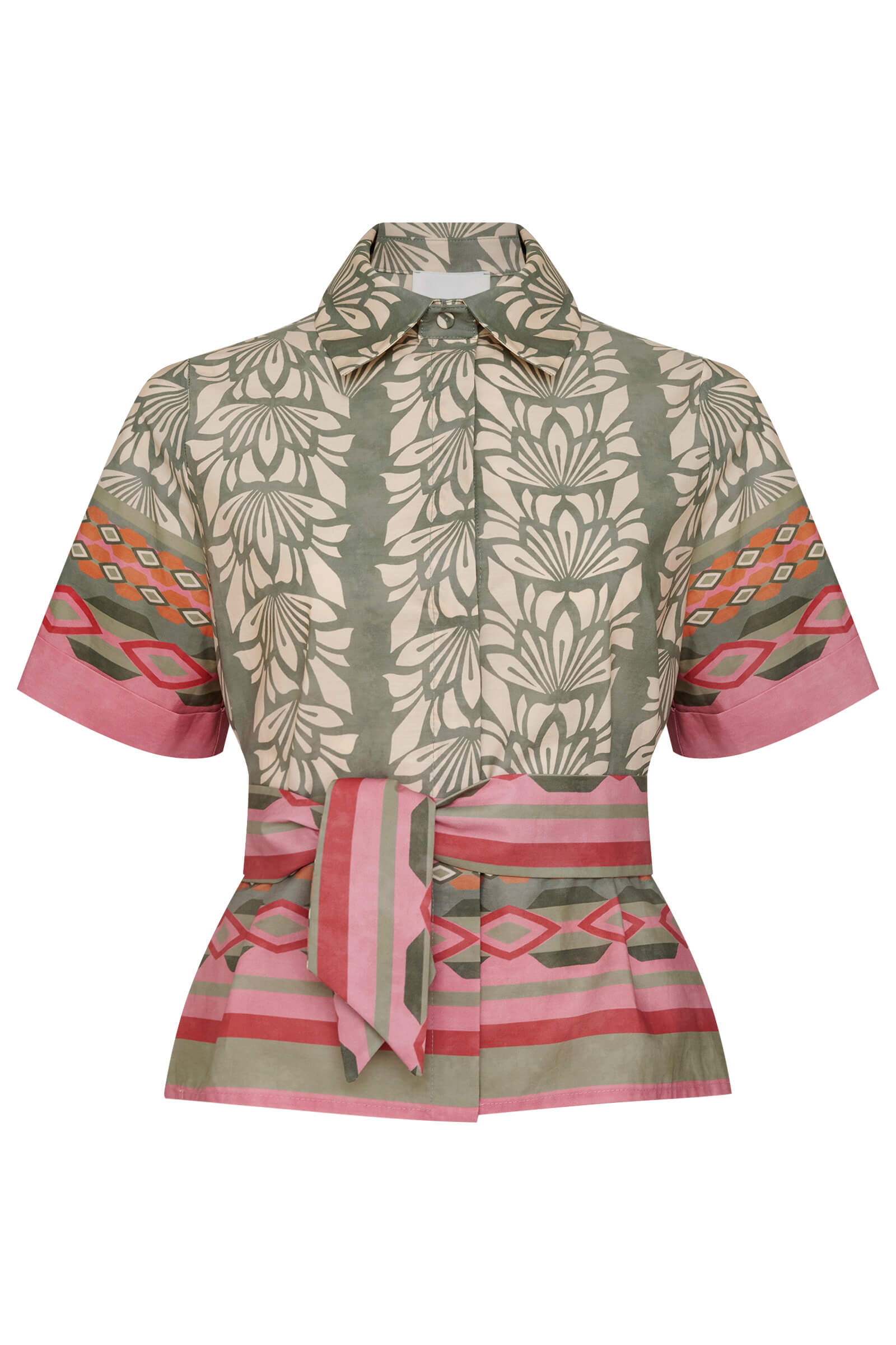 Блузка на пуговицах с узором Бренд Milva Mi