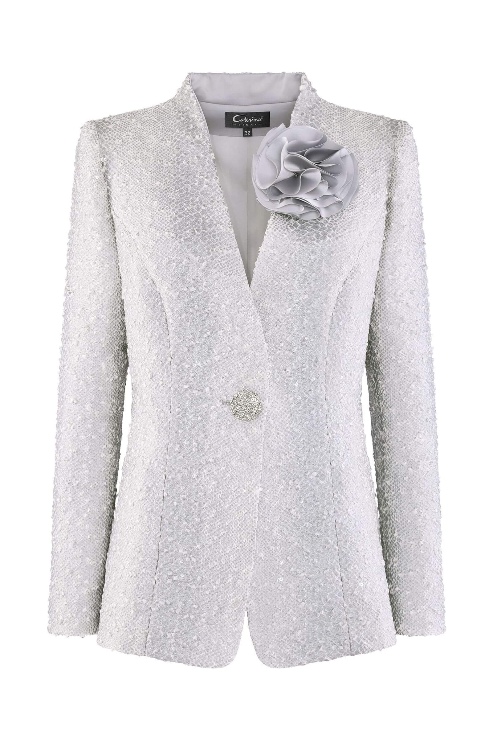 Фактурный жакет с микропайетками Бренд Caterina Leman