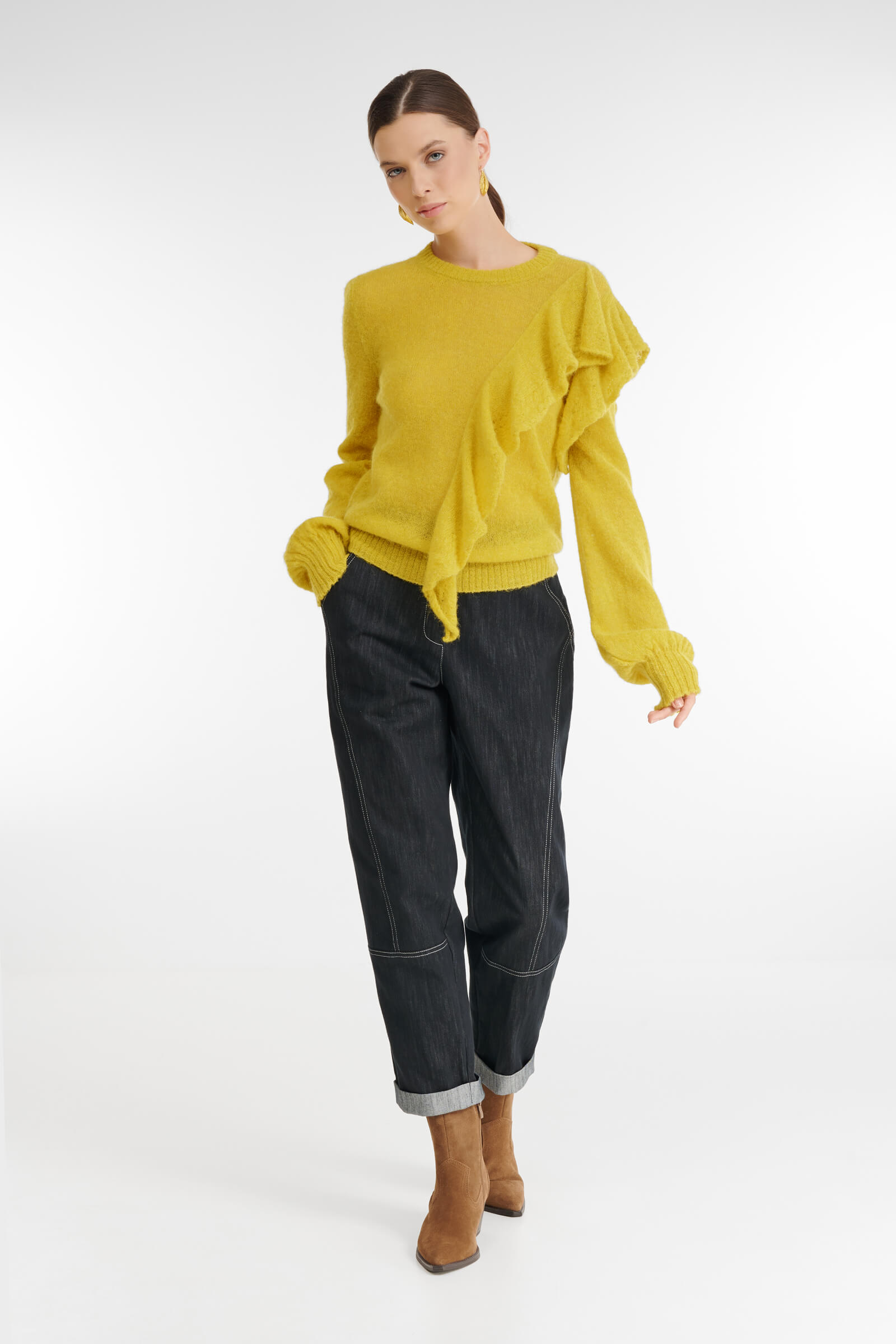 Джемпер с воланом Бренд Sarah Pacini