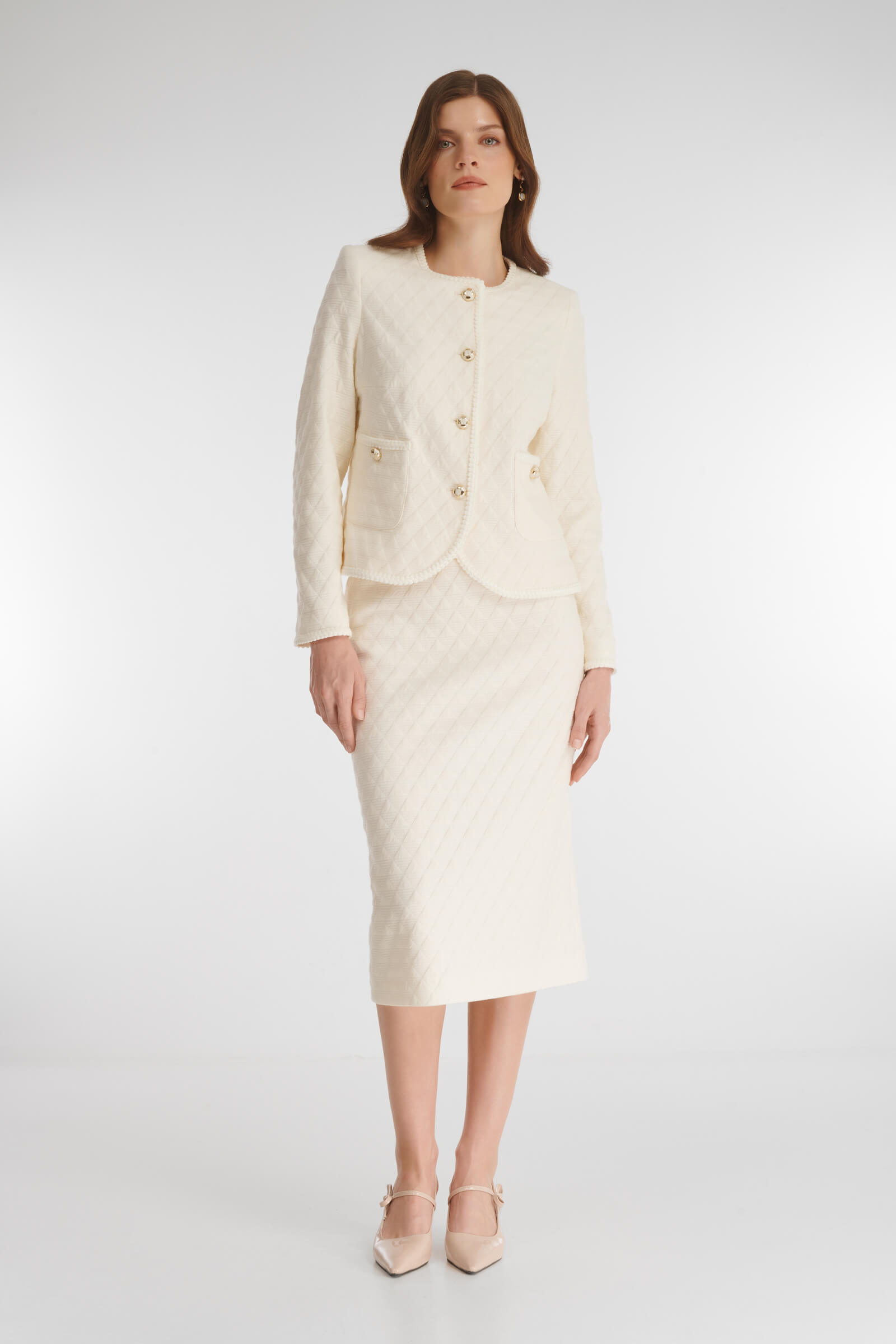 Фактурный жакет из смесового хлопка Бренд Caterina Leman