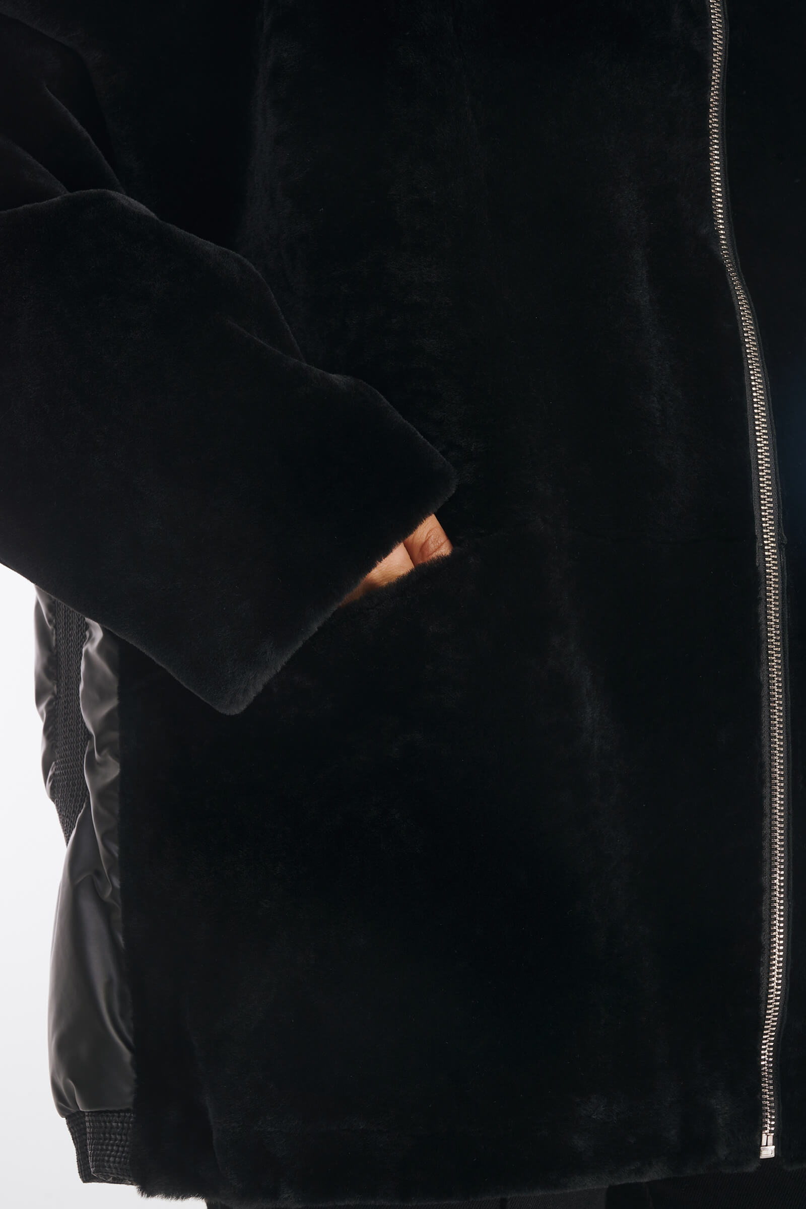 Комбинированная двусторонняя дубленка Бренд Caterina Leman