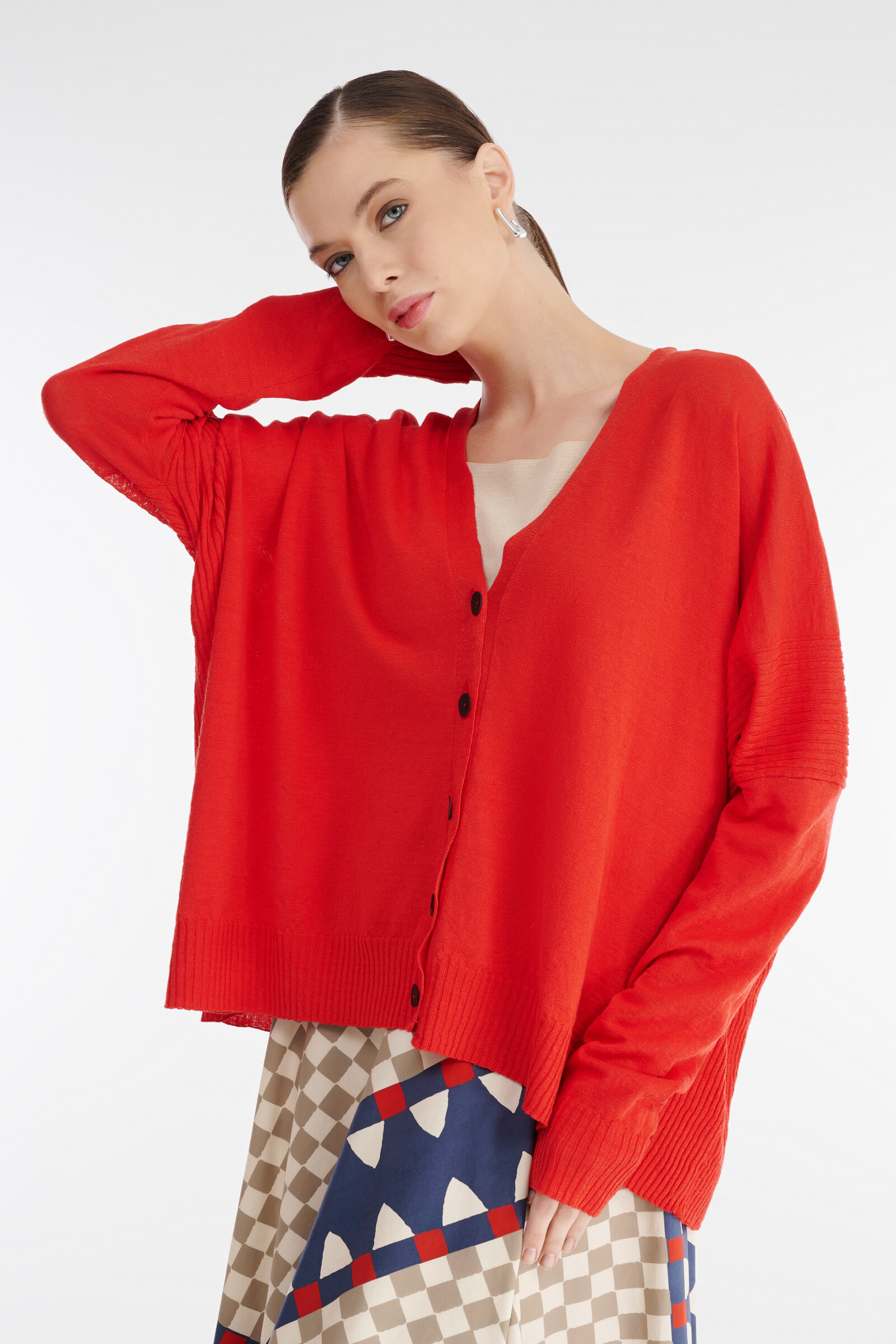 Кардиган свободного кроя Бренд Sarah Pacini