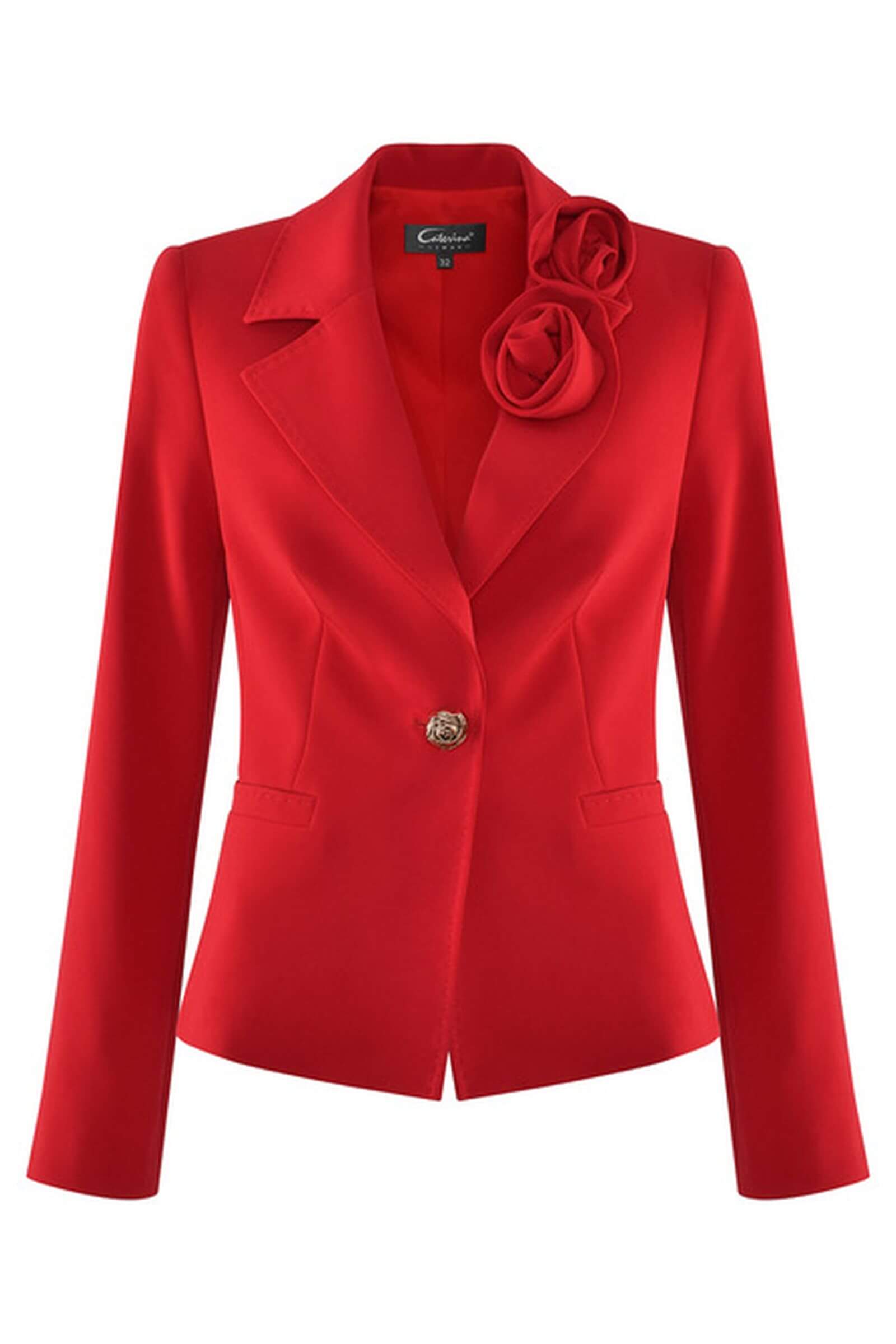 Жакет с объемным цветочным декором Бренд Caterina Leman