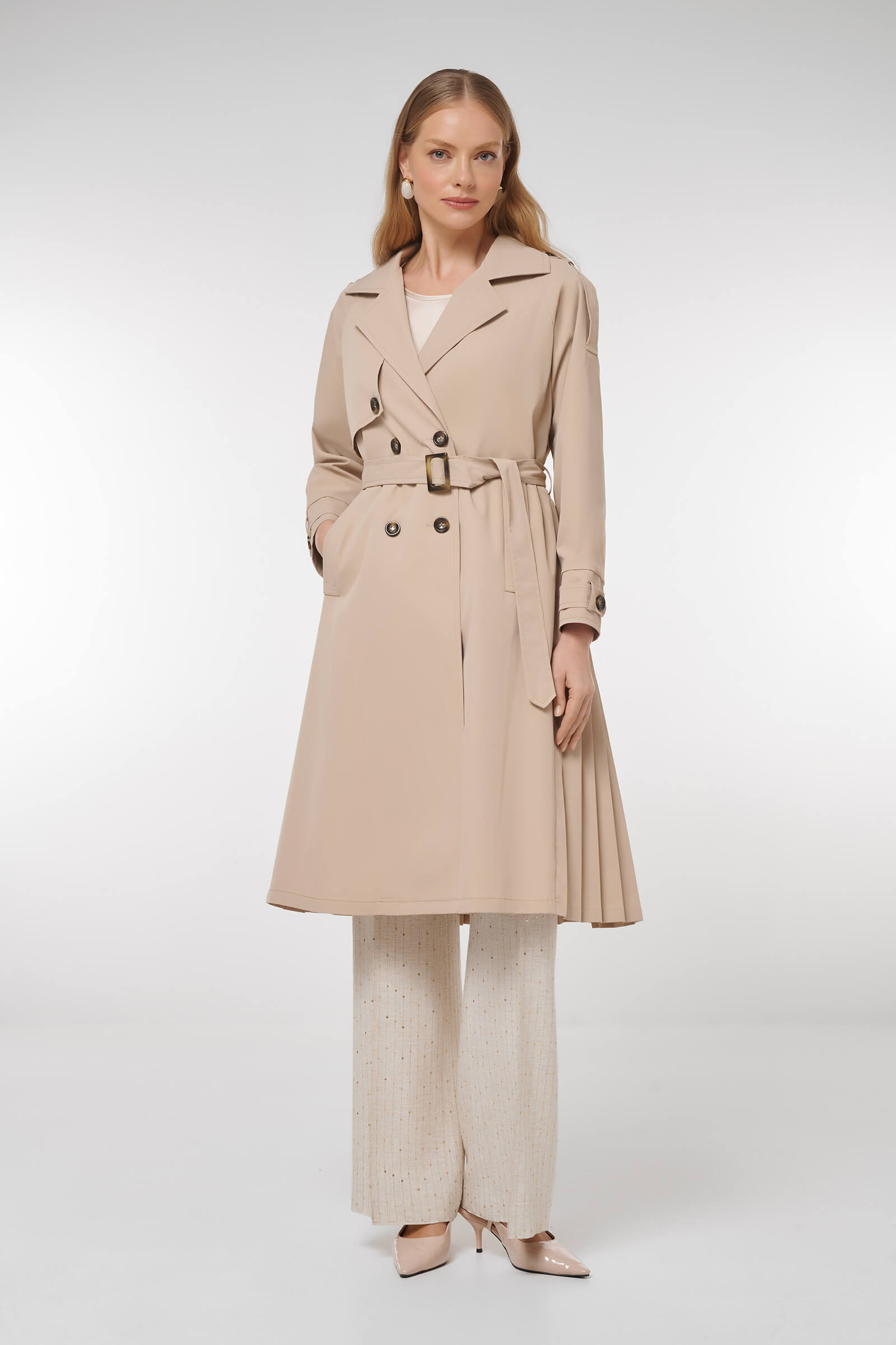 Классический тренч с поясом Бренд Caterina Leman