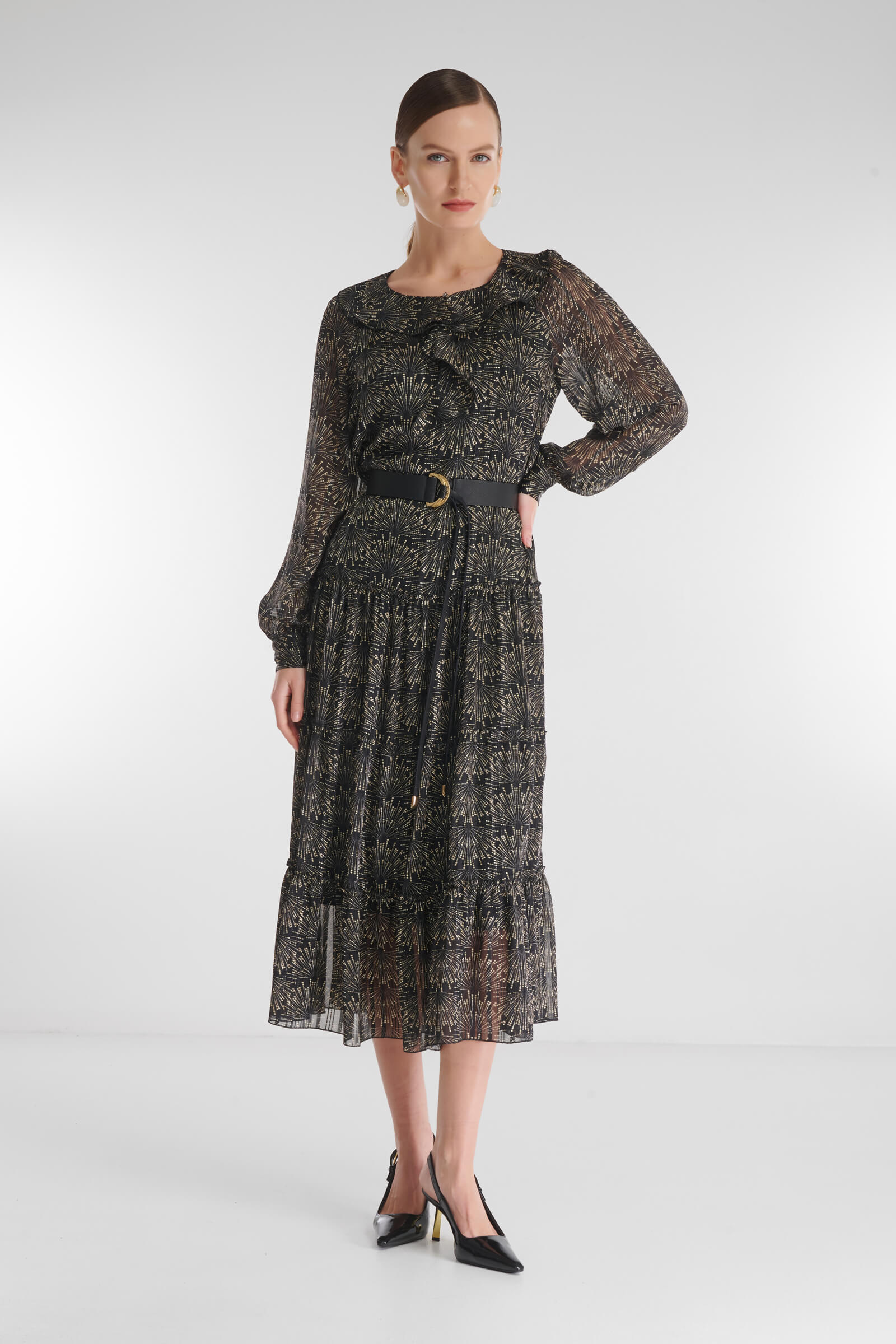 Платье с оборкой Бренд Caterina Leman