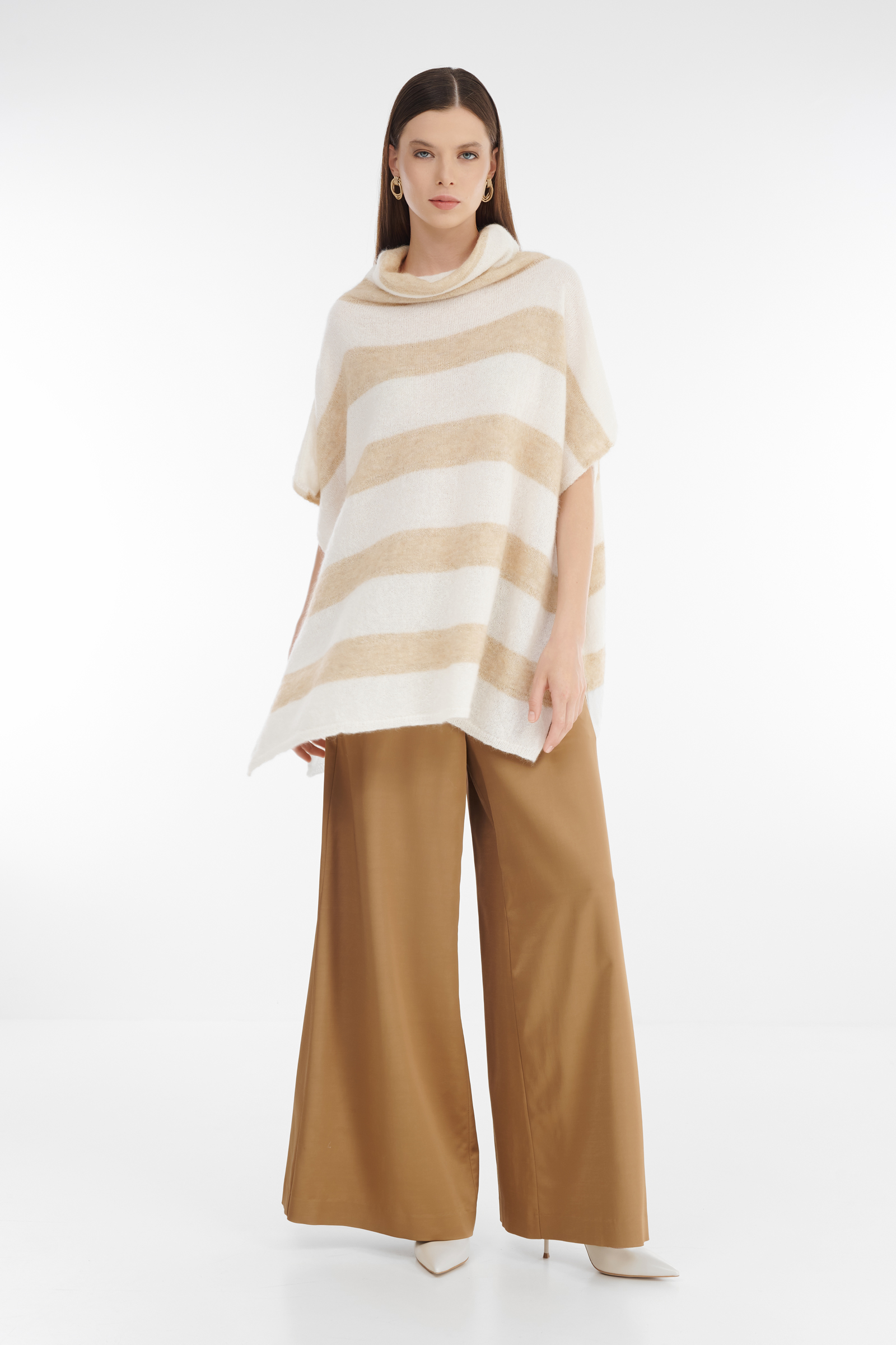 Свободный джемпер в полоску Бренд Sarah Pacini