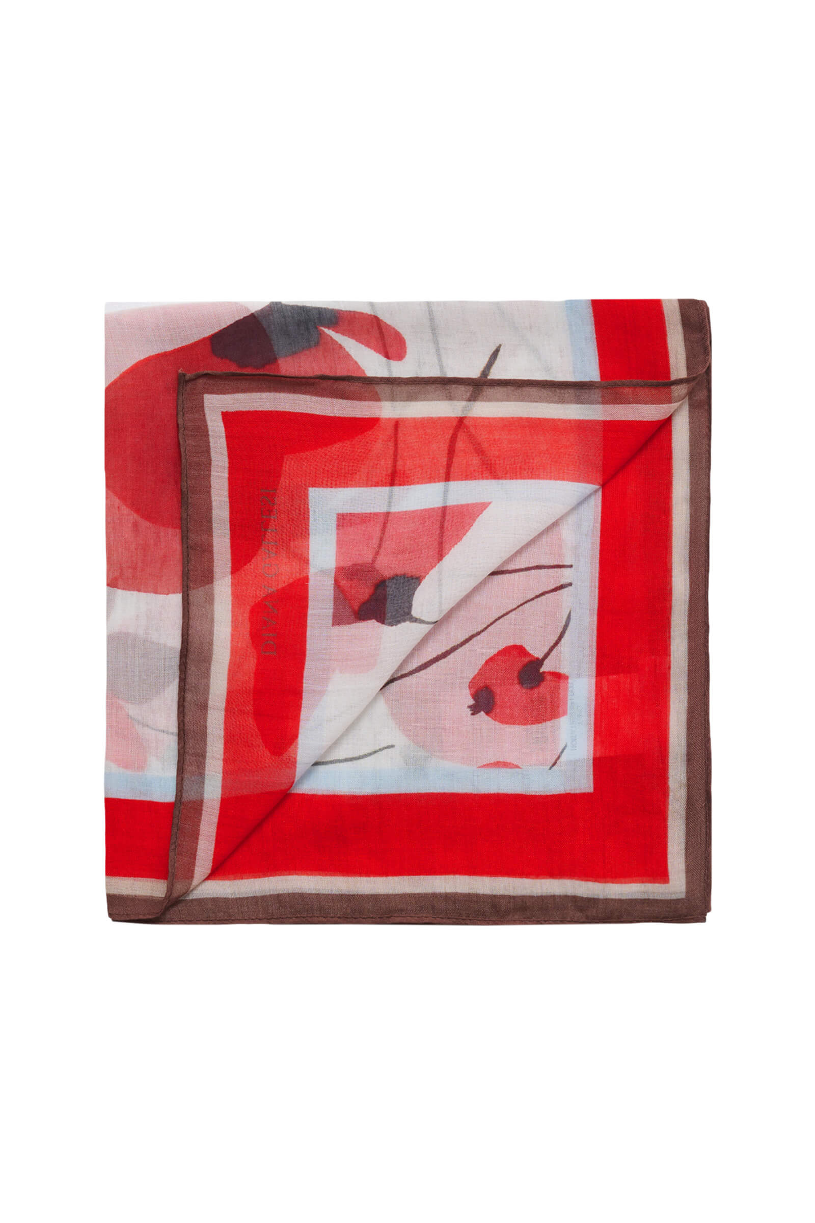 Палантин с цветочным принтом Бренд Diana Gallesi