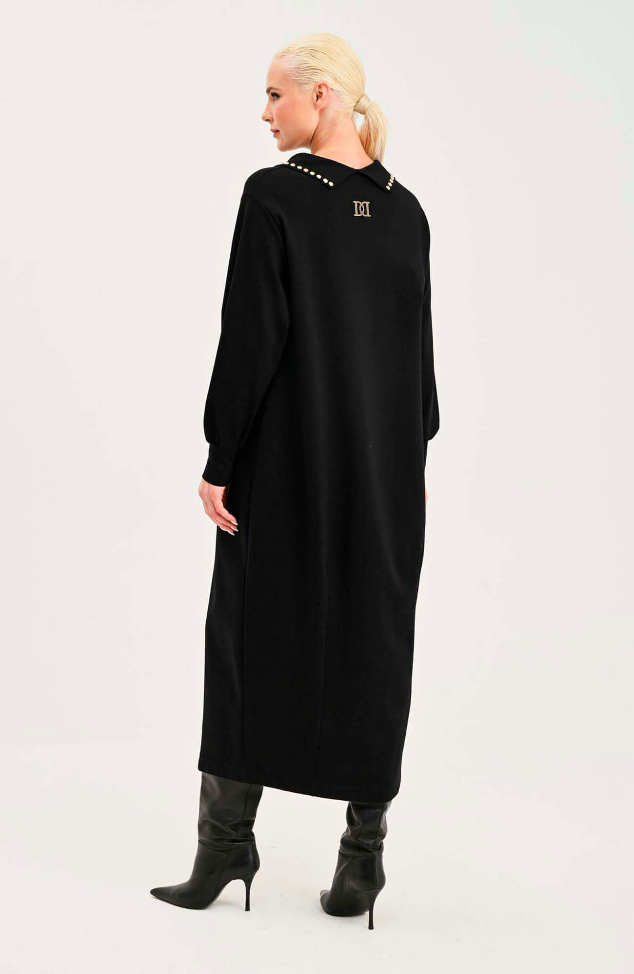 Платье с декорированным воротником Бренд Daniela Drei