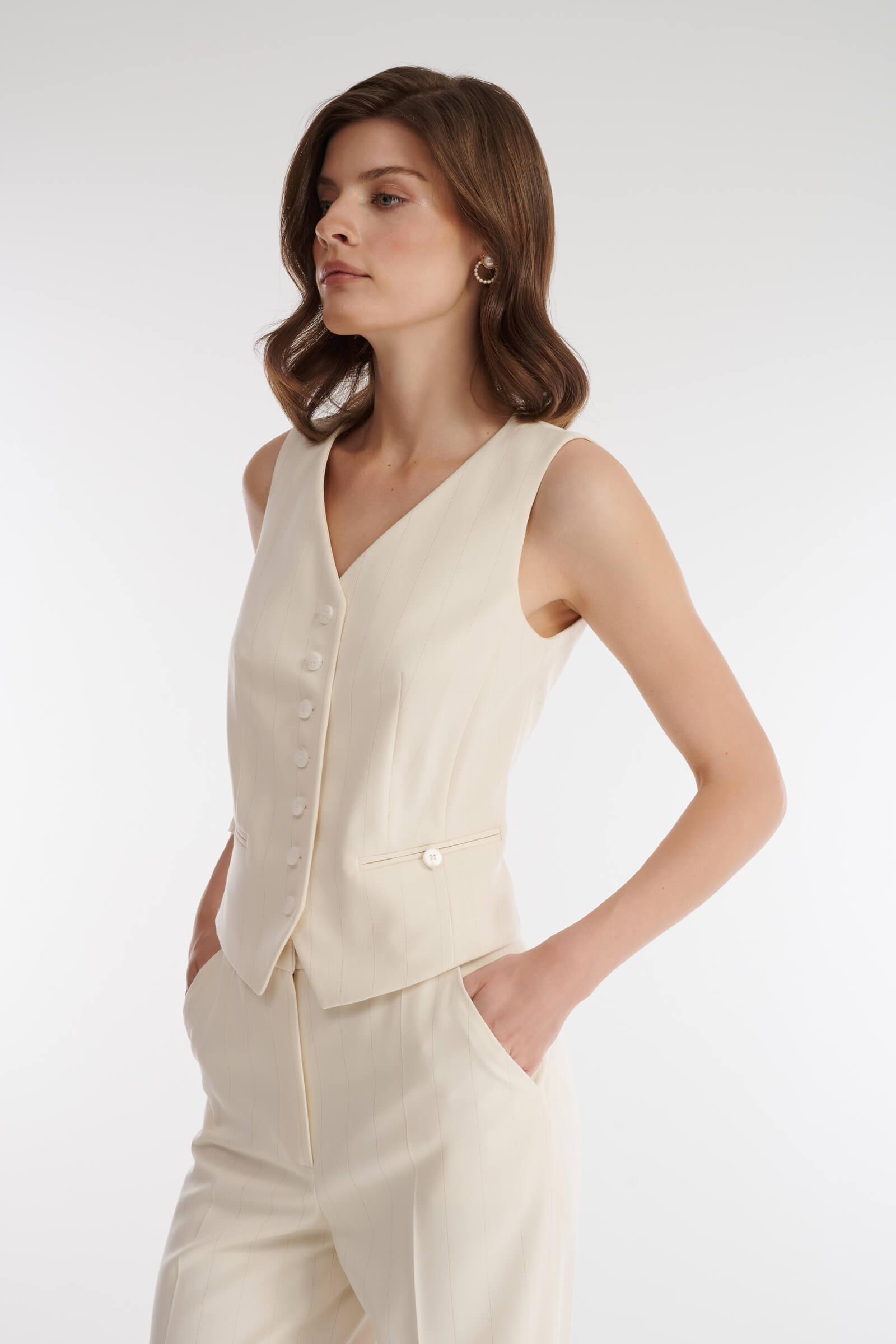 Жилет в полоску Бренд Caterina Leman