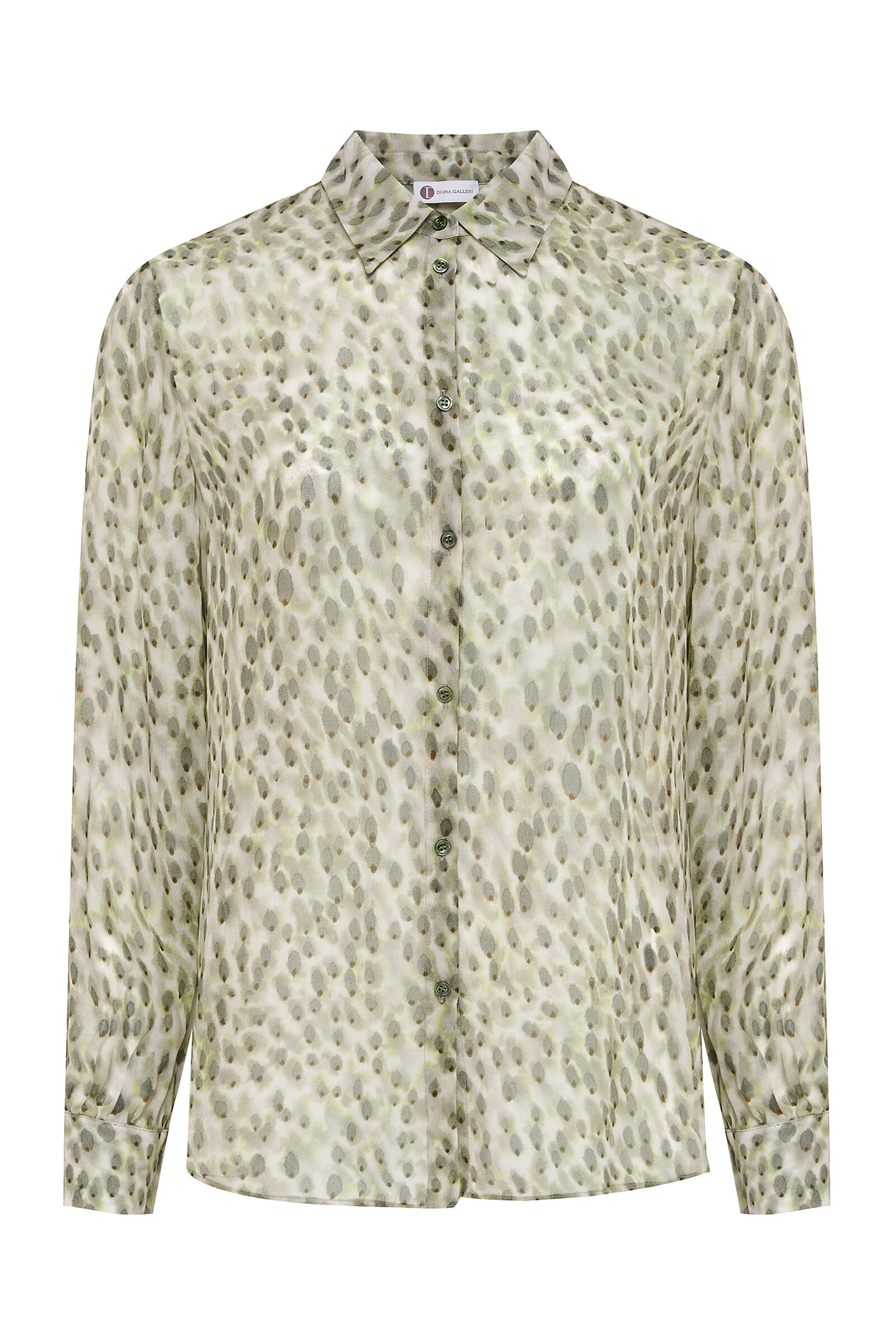 Легкая рубашка с принтом Бренд Diana Gallesi