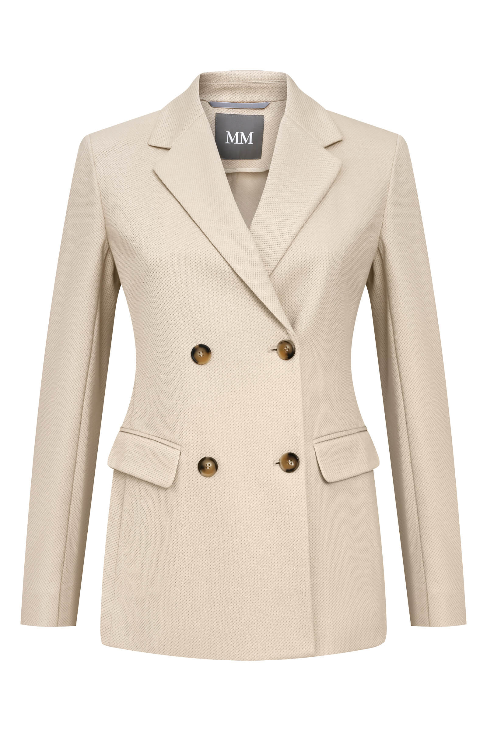 Двубортный пиджак из хлопка Бренд MM