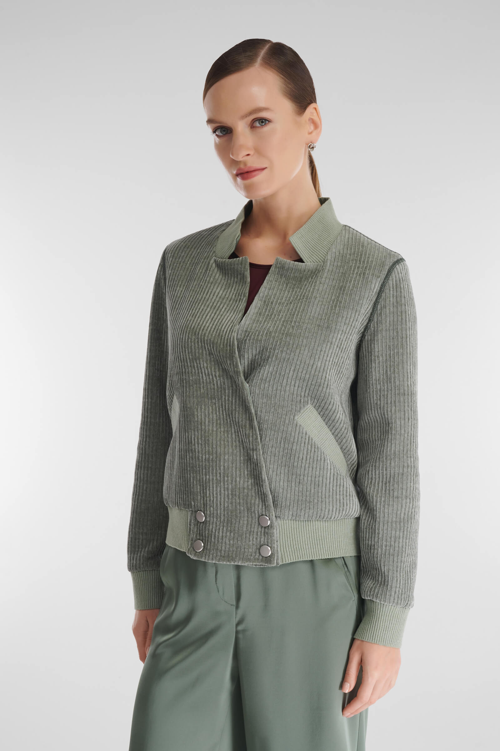 Бомбер из мягкого вельвета Бренд Caterina Leman