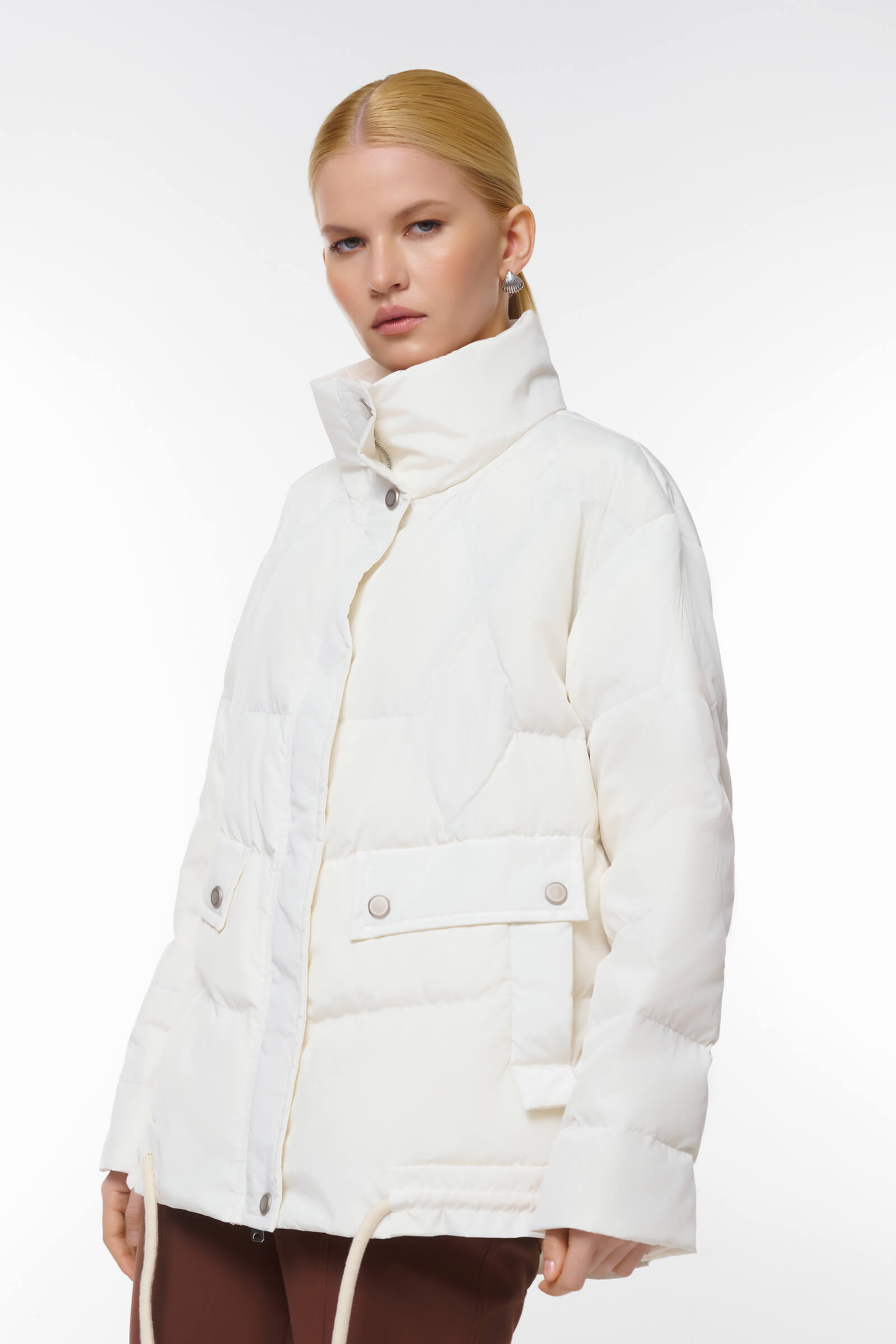 Стеганная куртка на кулиске Бренд Caterina Leman