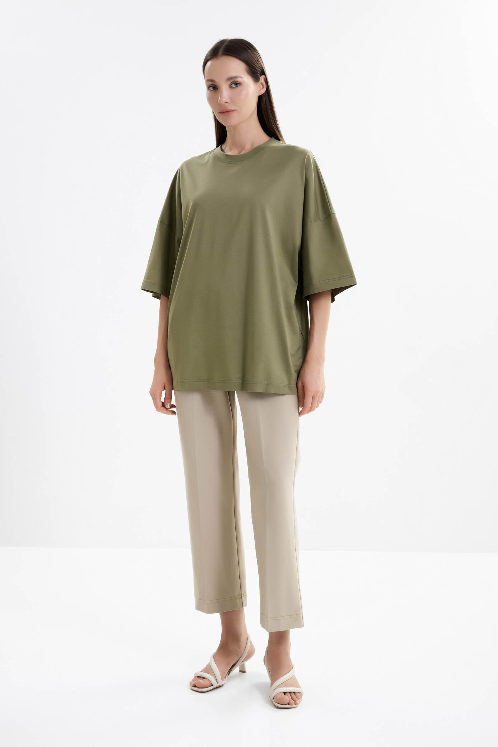 Свободная футболка из 100% хлопка Бренд MM