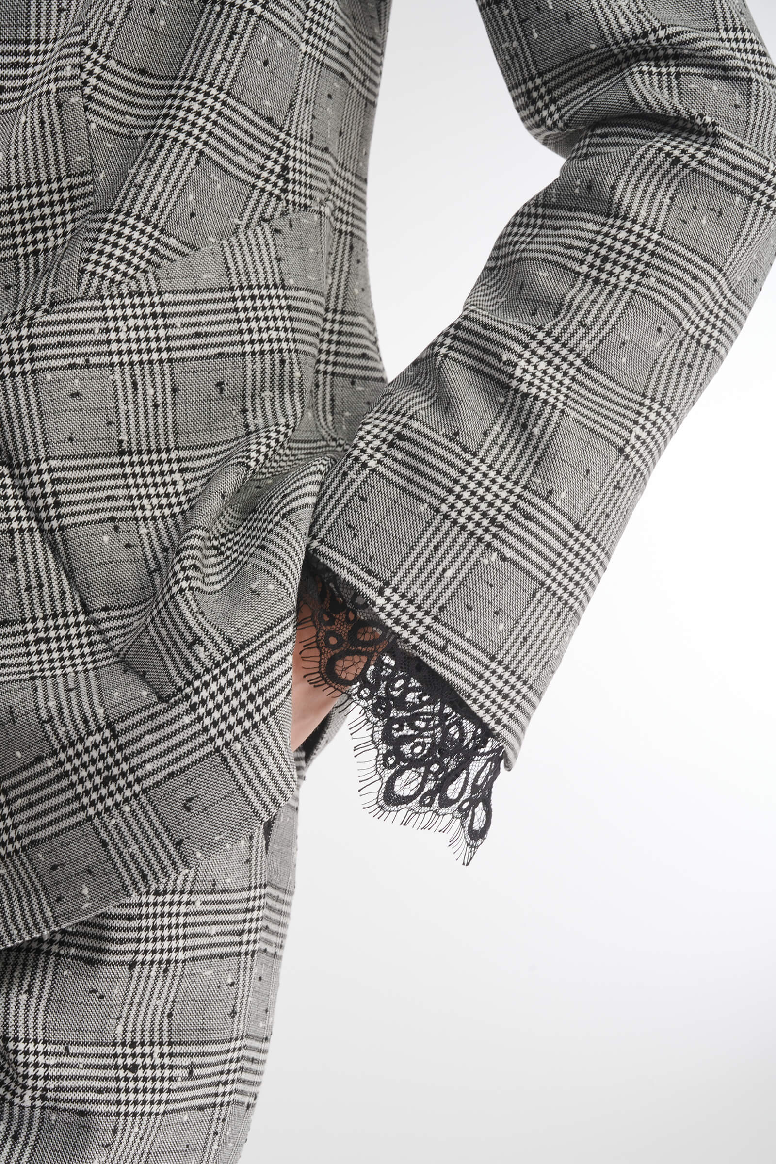 Пиджак с принтом и кружевом Бренд Caterina Leman