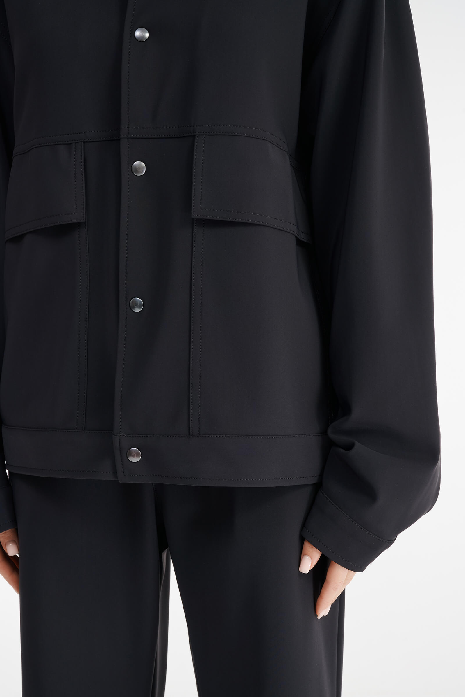 Легкая куртка с накладными карманами Бренд Sarah Pacini