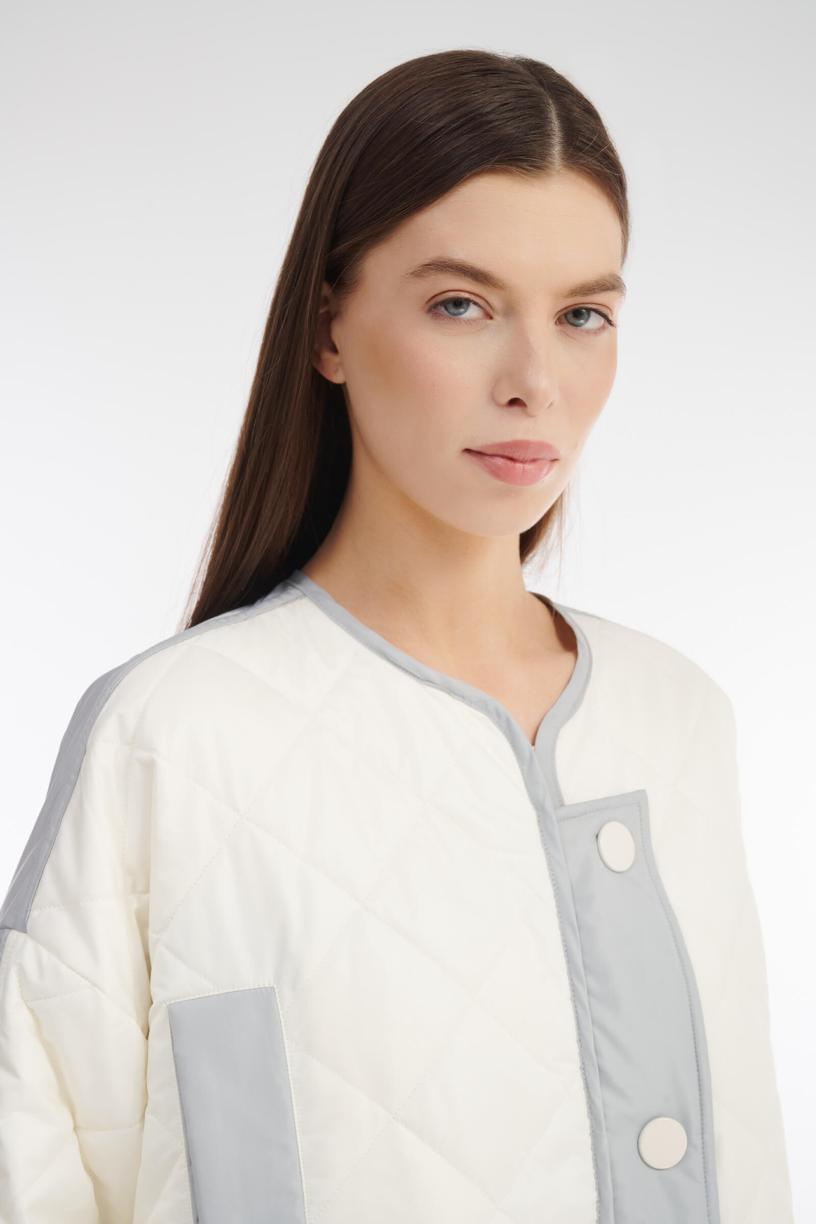 Стеганое пальто на заклепках Бренд Caterina Leman