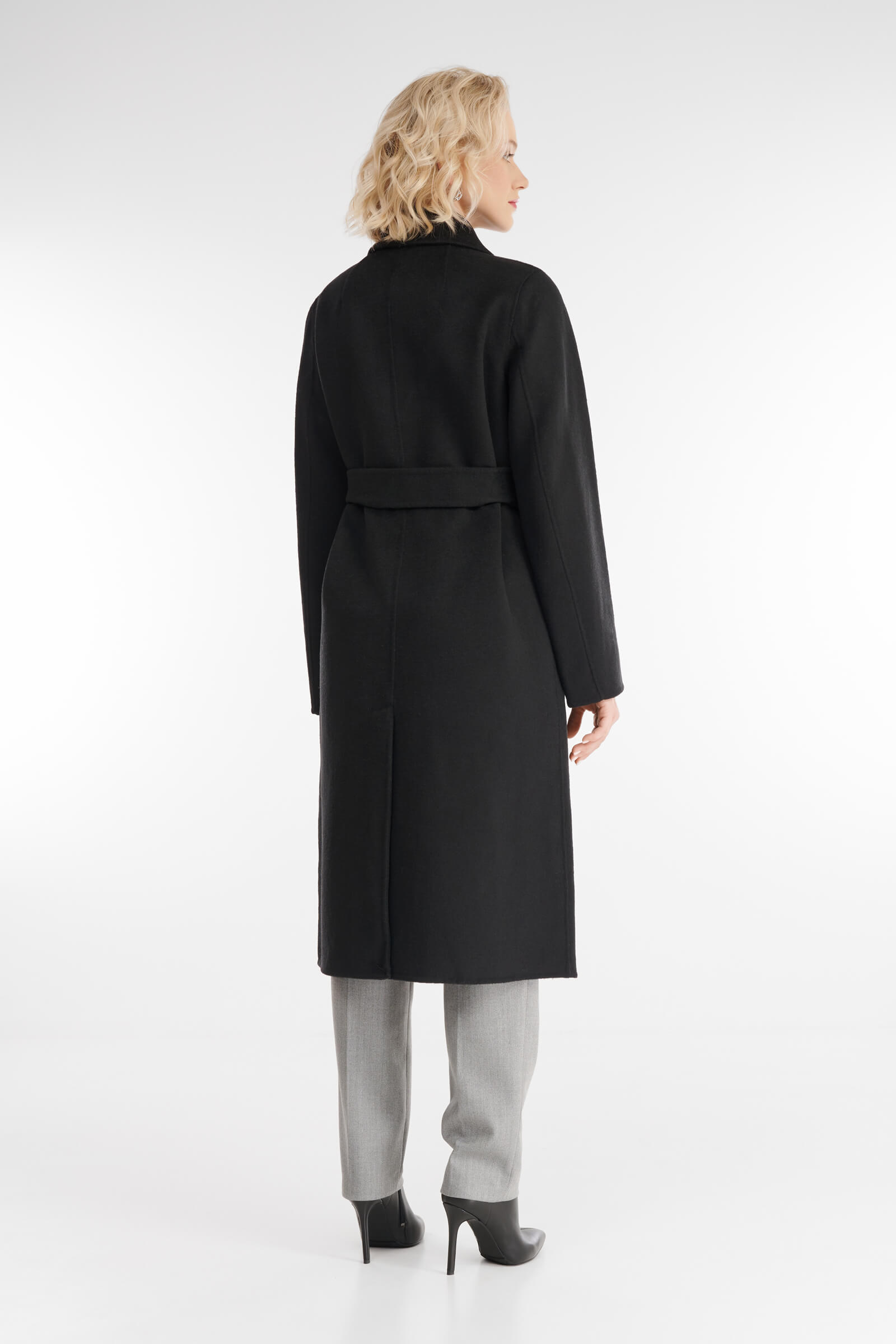 Двубортное пальто длины миди Бренд Diana Gallesi