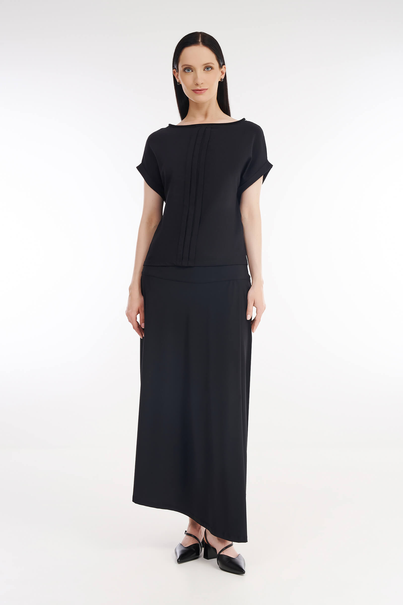 Футболка с вырезом-лодочкой Бренд Sarah Pacini