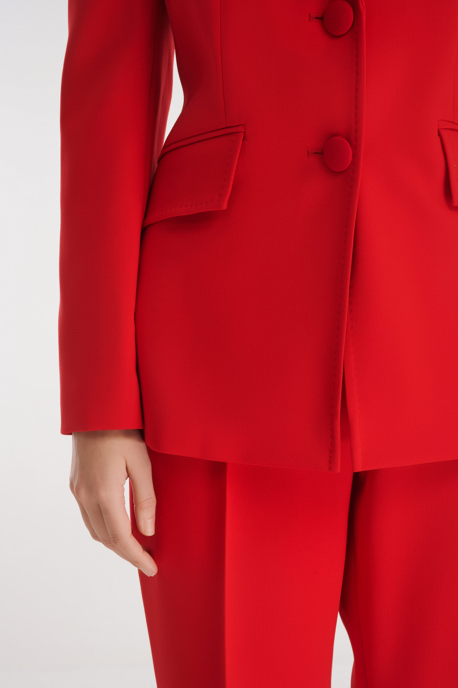 Однобортный пиджак из смесовой вискозы Бренд Caterina Leman