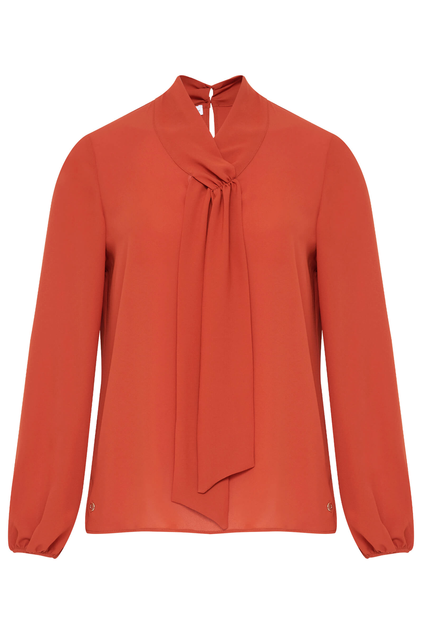 Блузка с воротником-аскот Бренд Diana Gallesi