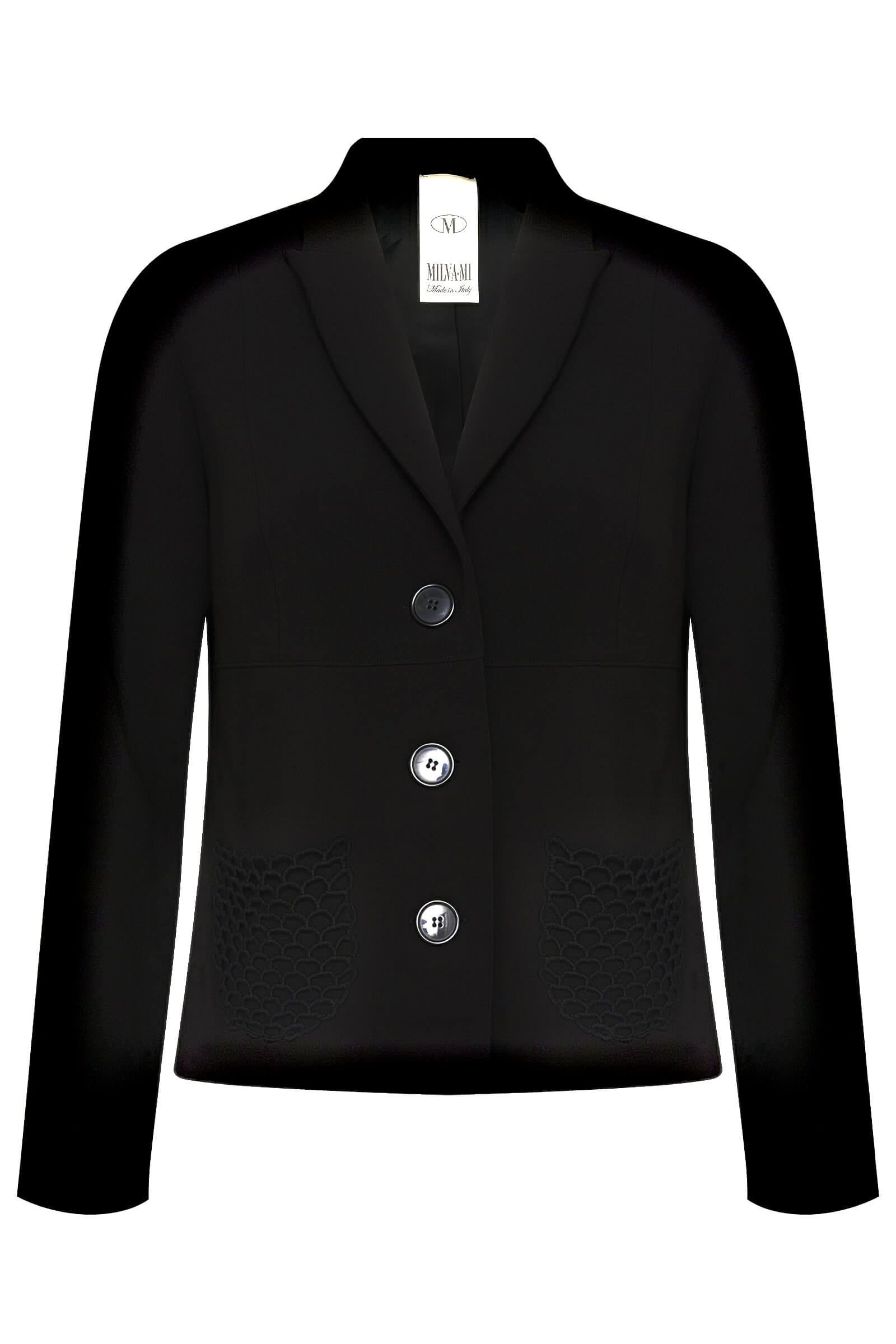 Однобортный пиджак из смесовой вискозы Бренд Milva Mi