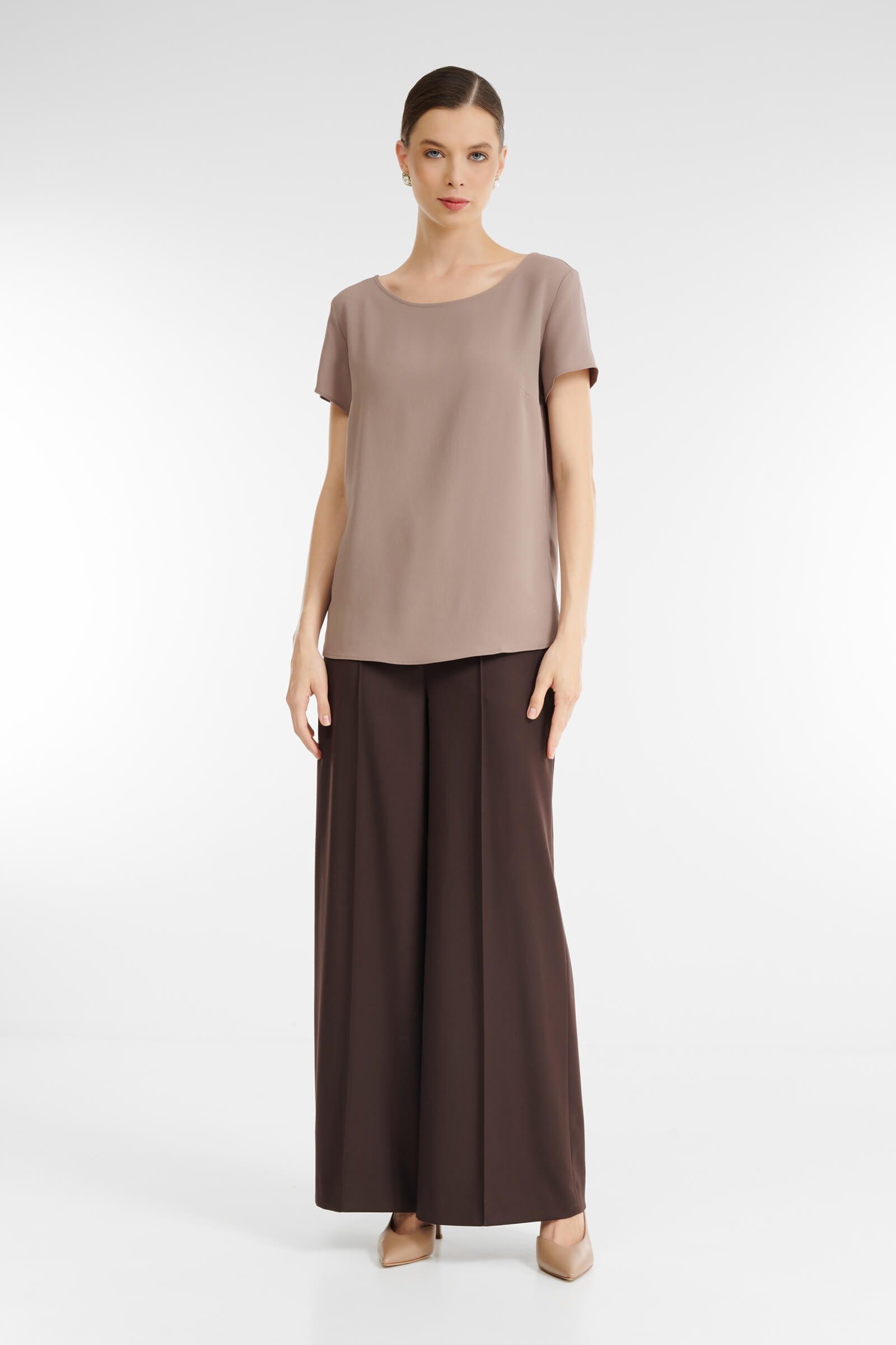 Базовый топ с коротким рукавом Бренд Rocco Ragni