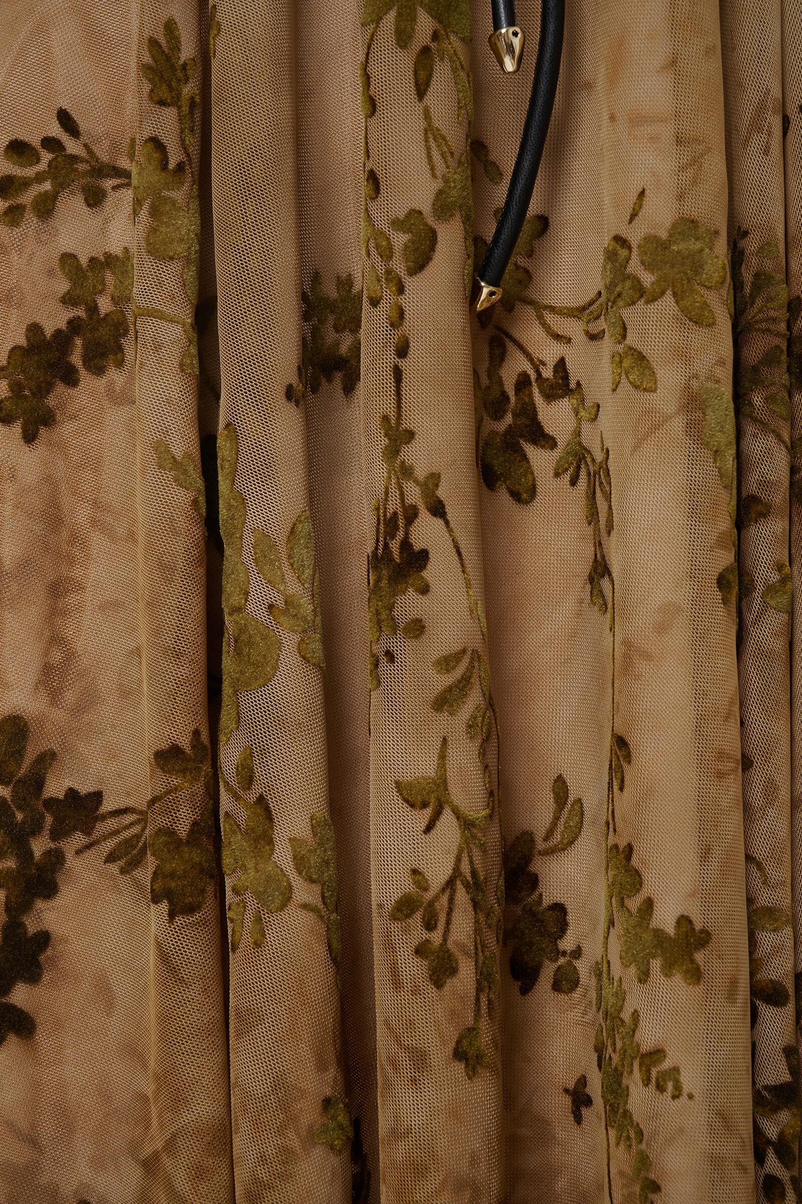 Платье с цветочным узором из велюра Бренд Caterina Leman