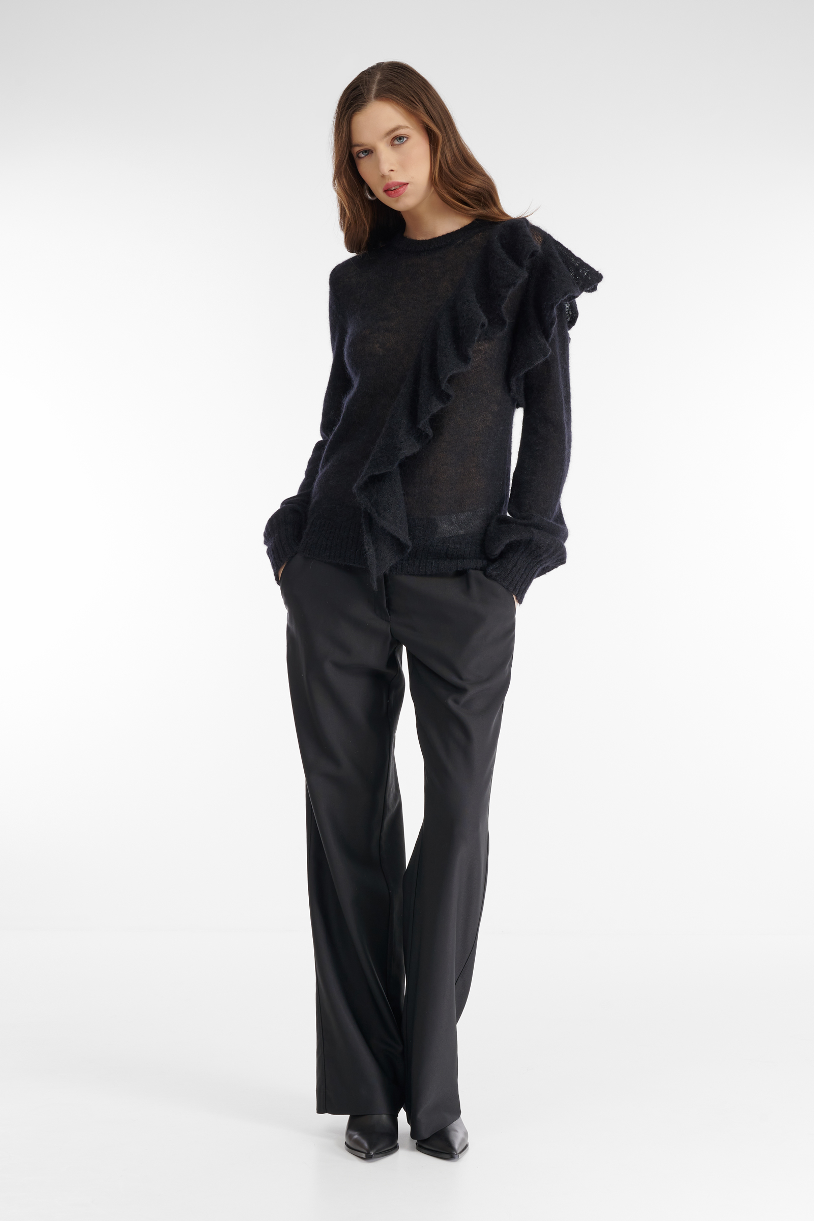 Джемпер с воланом Бренд Sarah Pacini