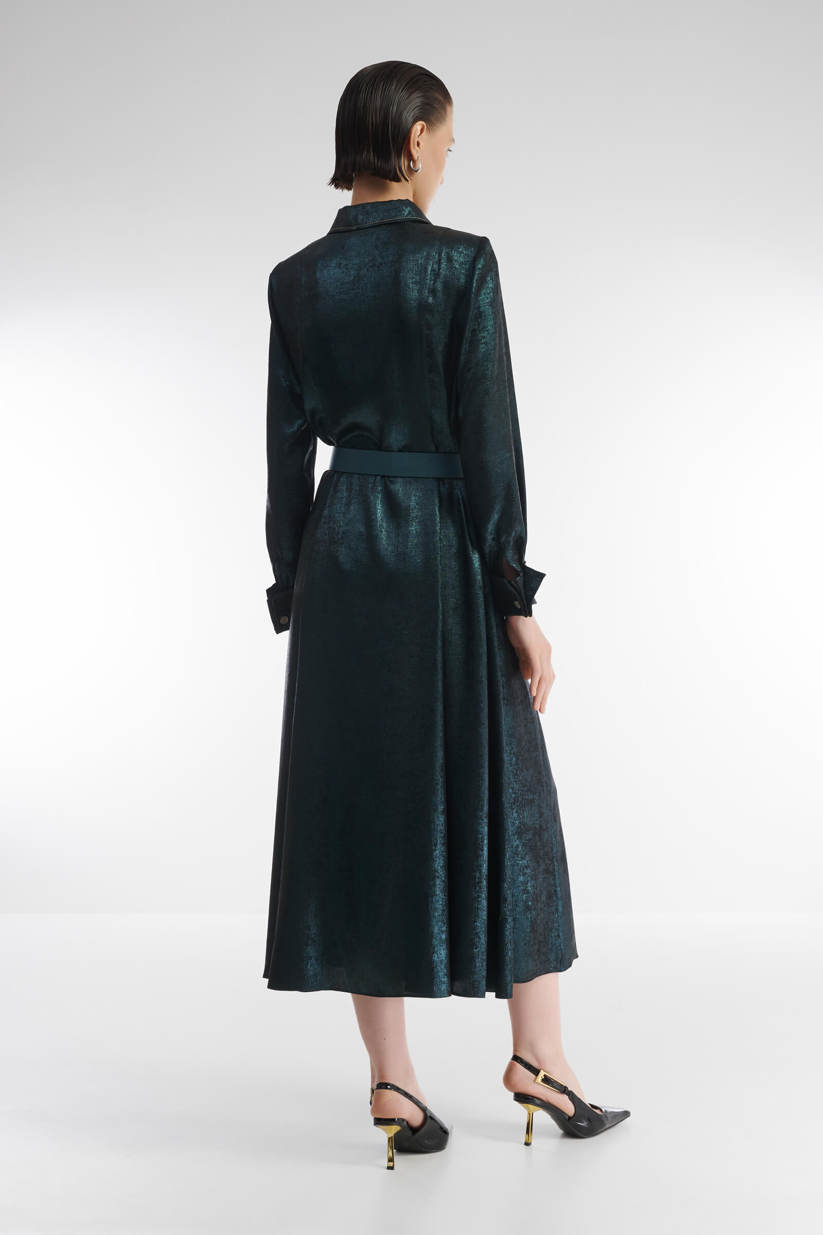 Платье-рубашка с контрастной строчкой Бренд Caterina Leman