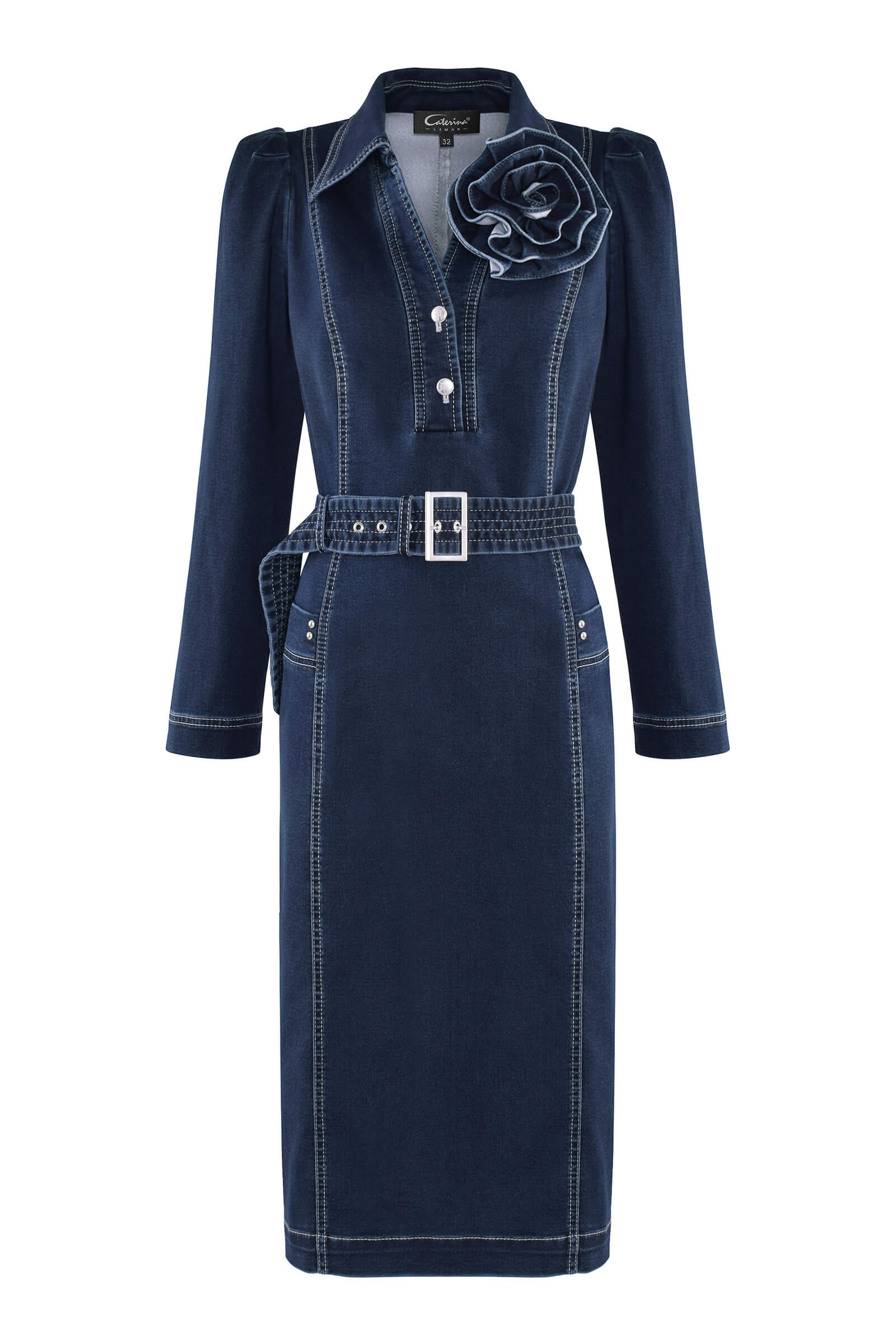 Платье из денима Бренд Caterina Leman