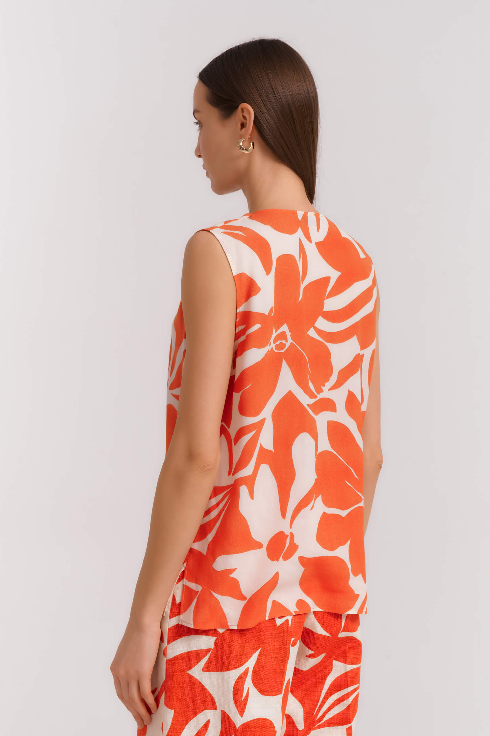 Рубашка без рукавов с поясом Бренд Diana Gallesi