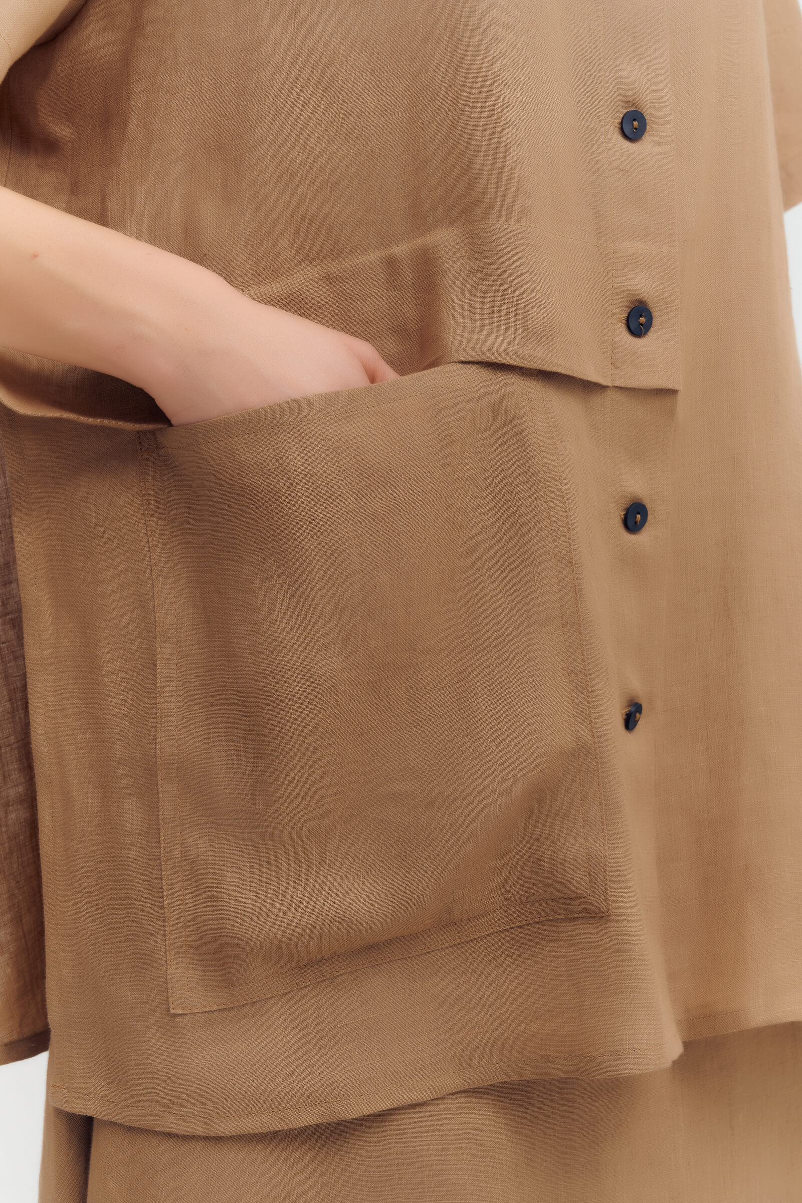 Рубашка из льна Бренд Sarah Pacini