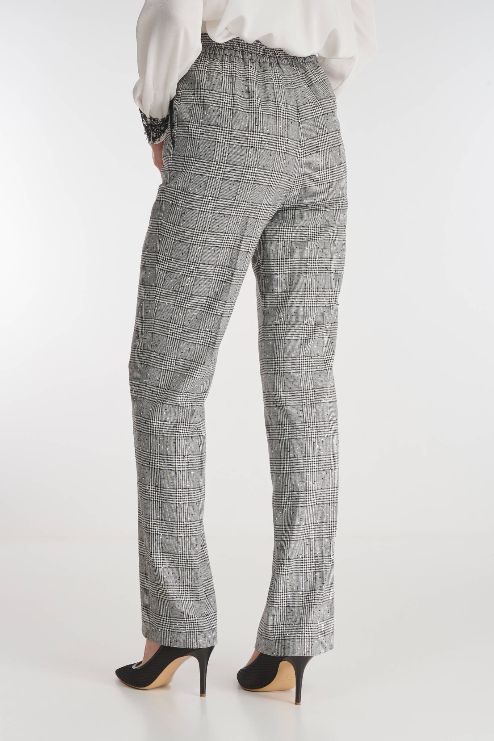 Брюки с принтом и кружевом Бренд Caterina Leman