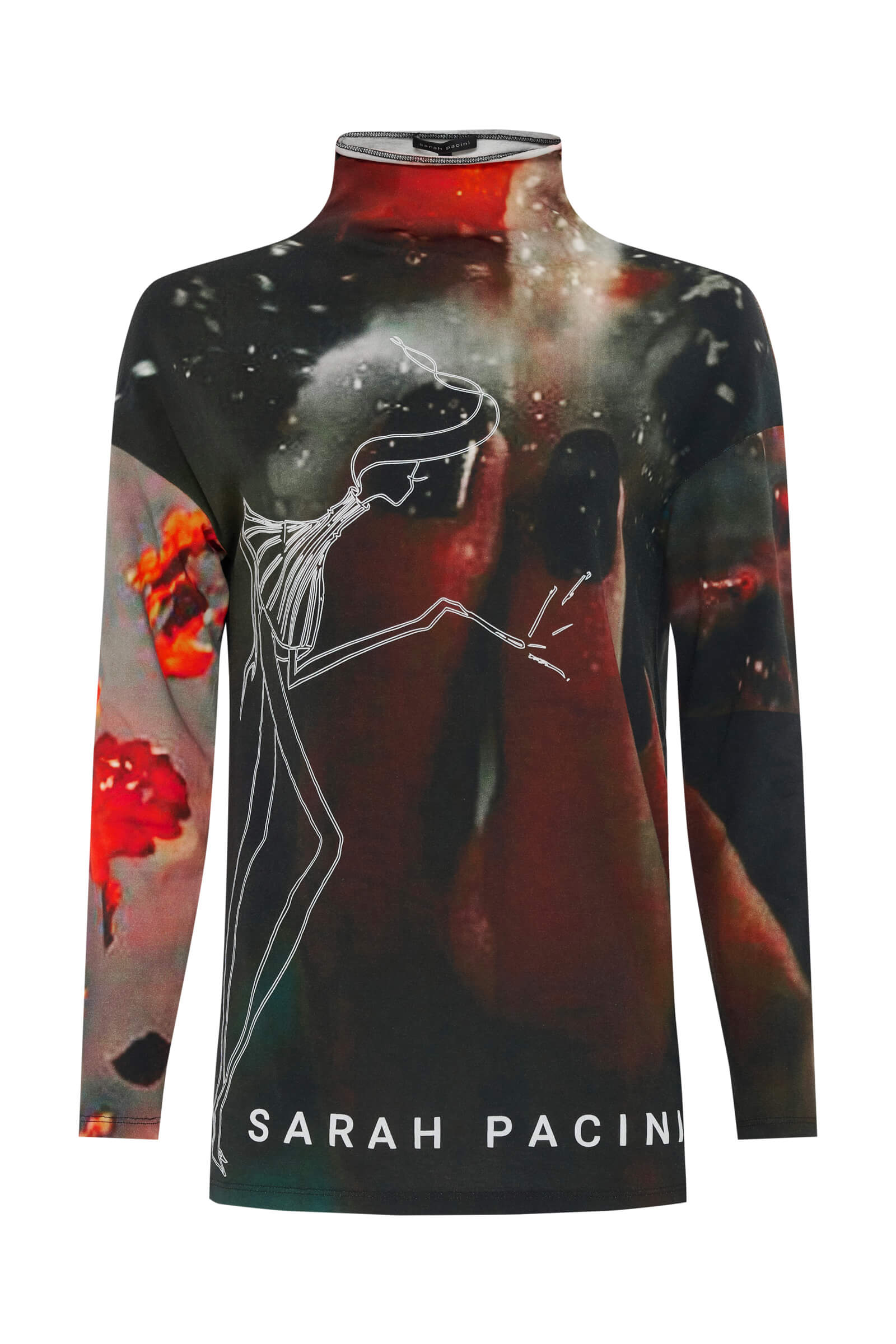 Водолазка с принтом Бренд Sarah Pacini