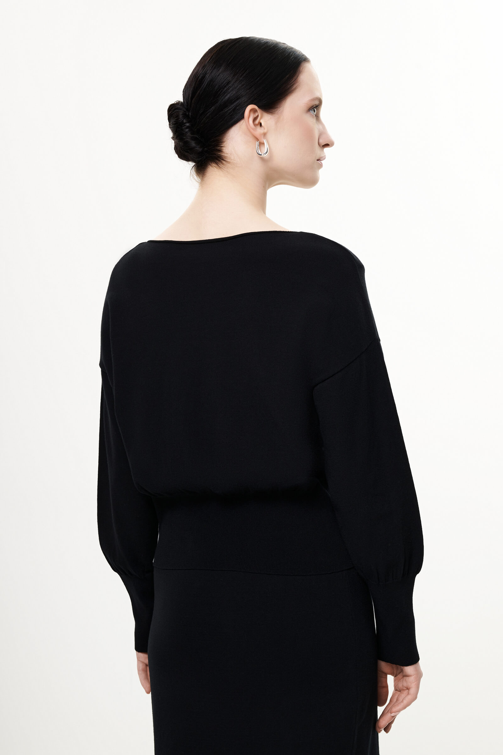 Джемпер из шелковистой вискозы с молнией сбоку Бренд Sarah Pacini