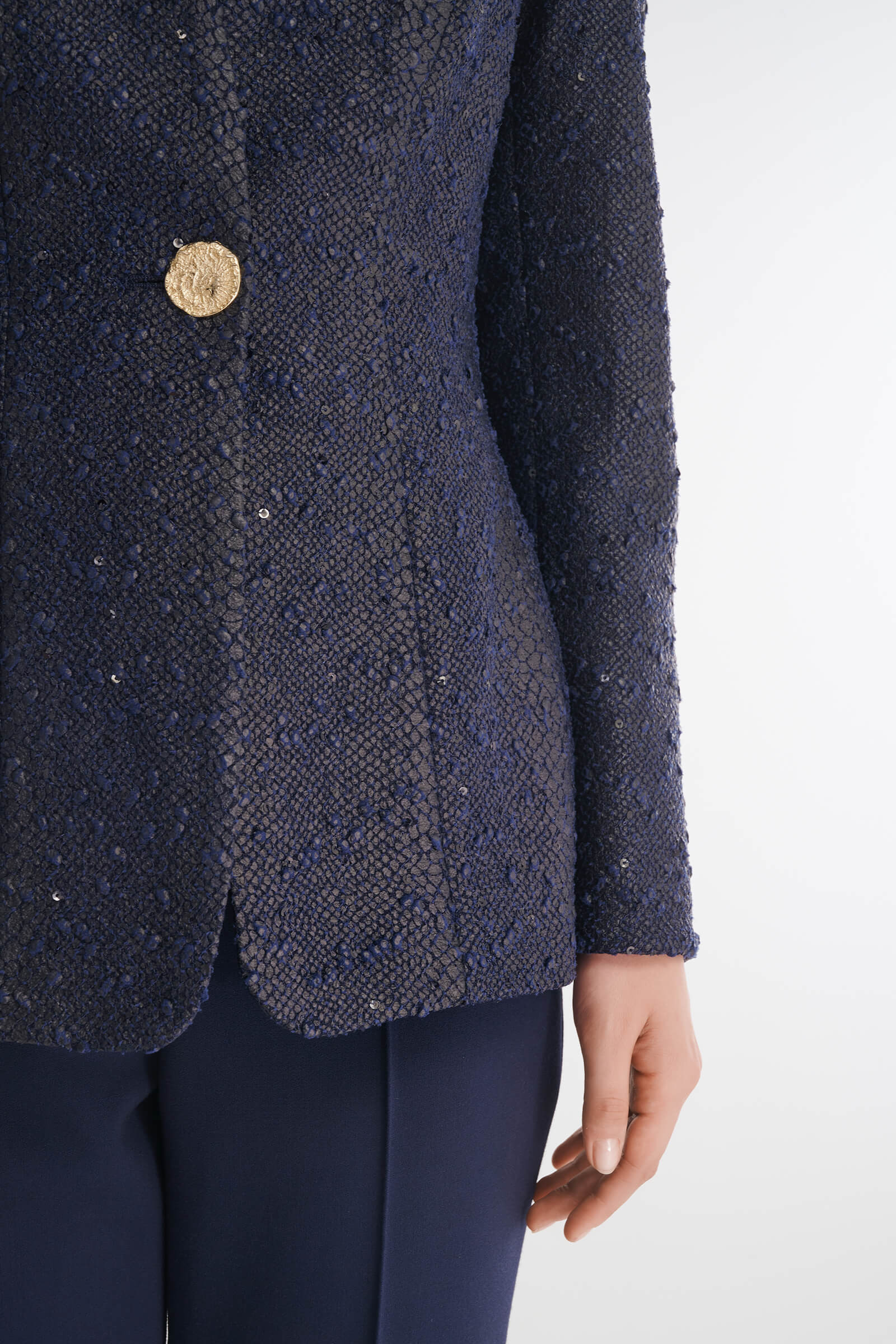 Фактурный жакет на пуговице Бренд Caterina Leman