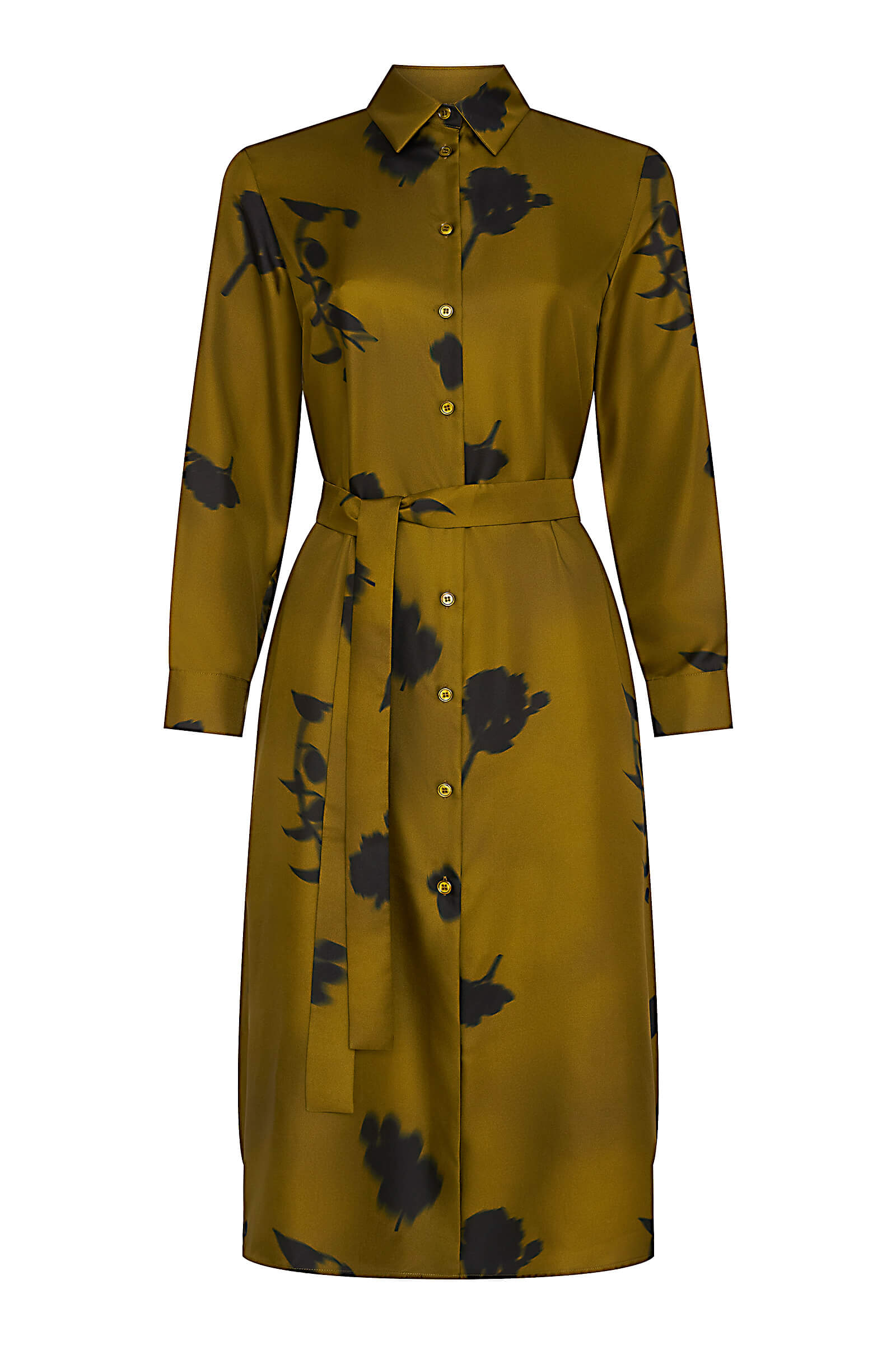 Платье-рубашка из 100% шелка Бренд MM