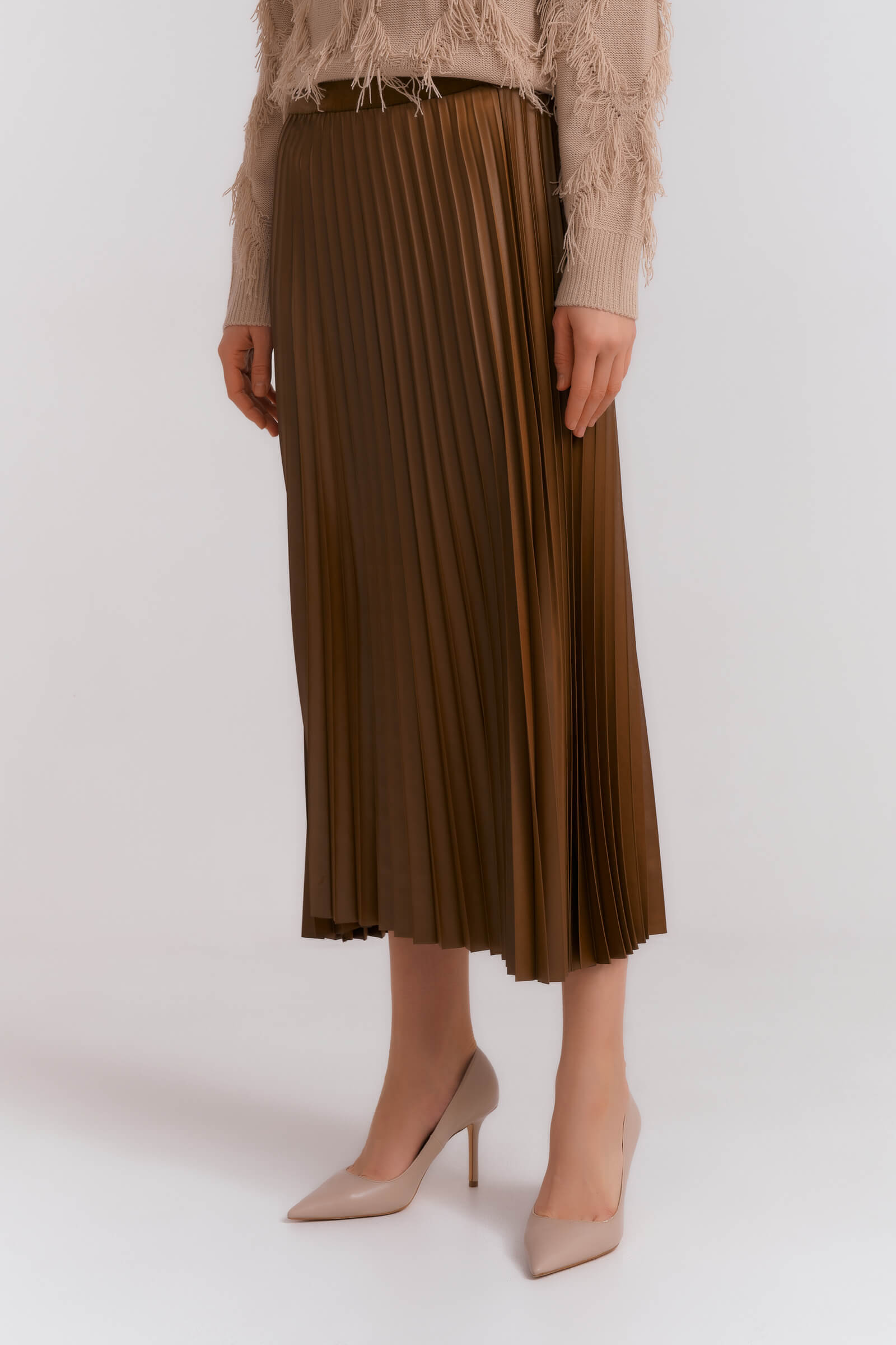 Плиссированная юбка миди Бренд Diana Gallesi
