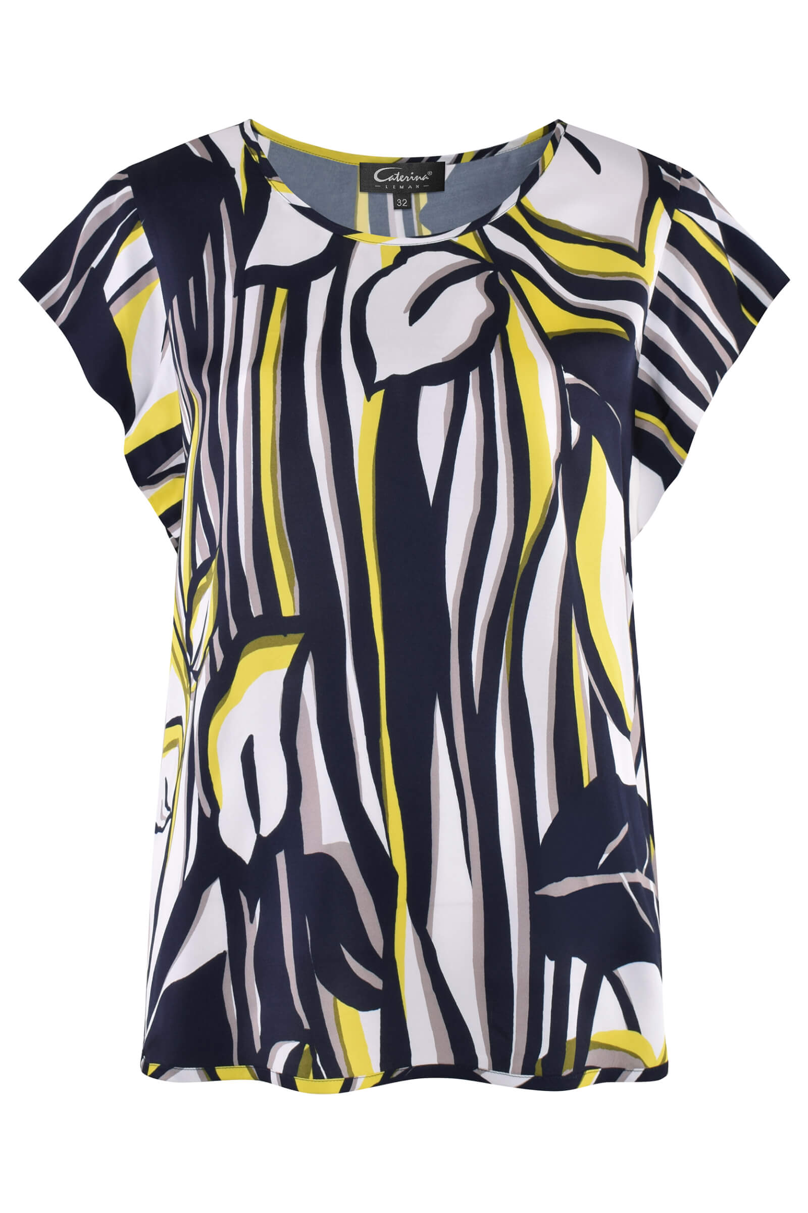 Топ из вискозы с абстрактным принтом Бренд Caterina Leman