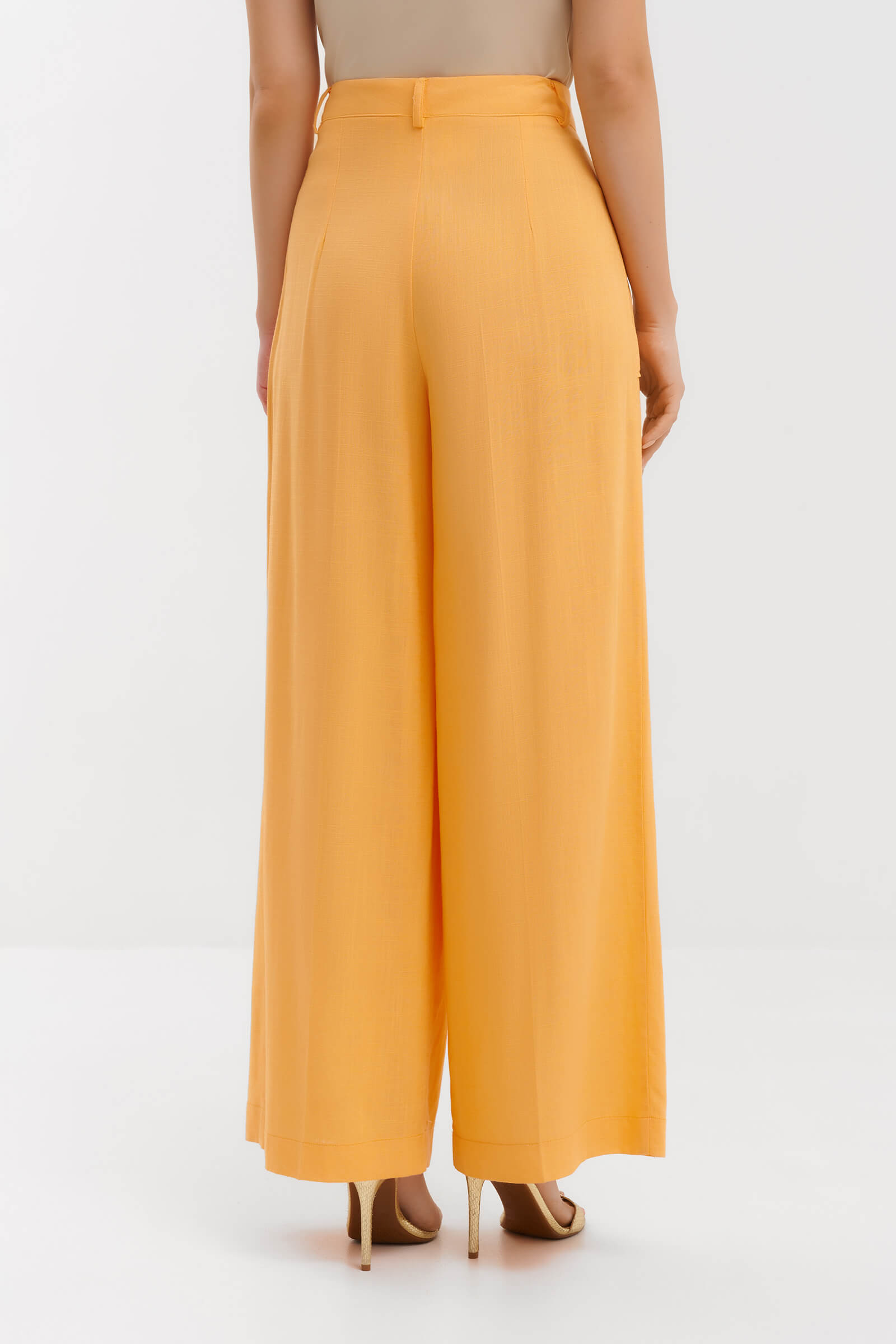 Широкие брюки из льна Бренд Milva Mi