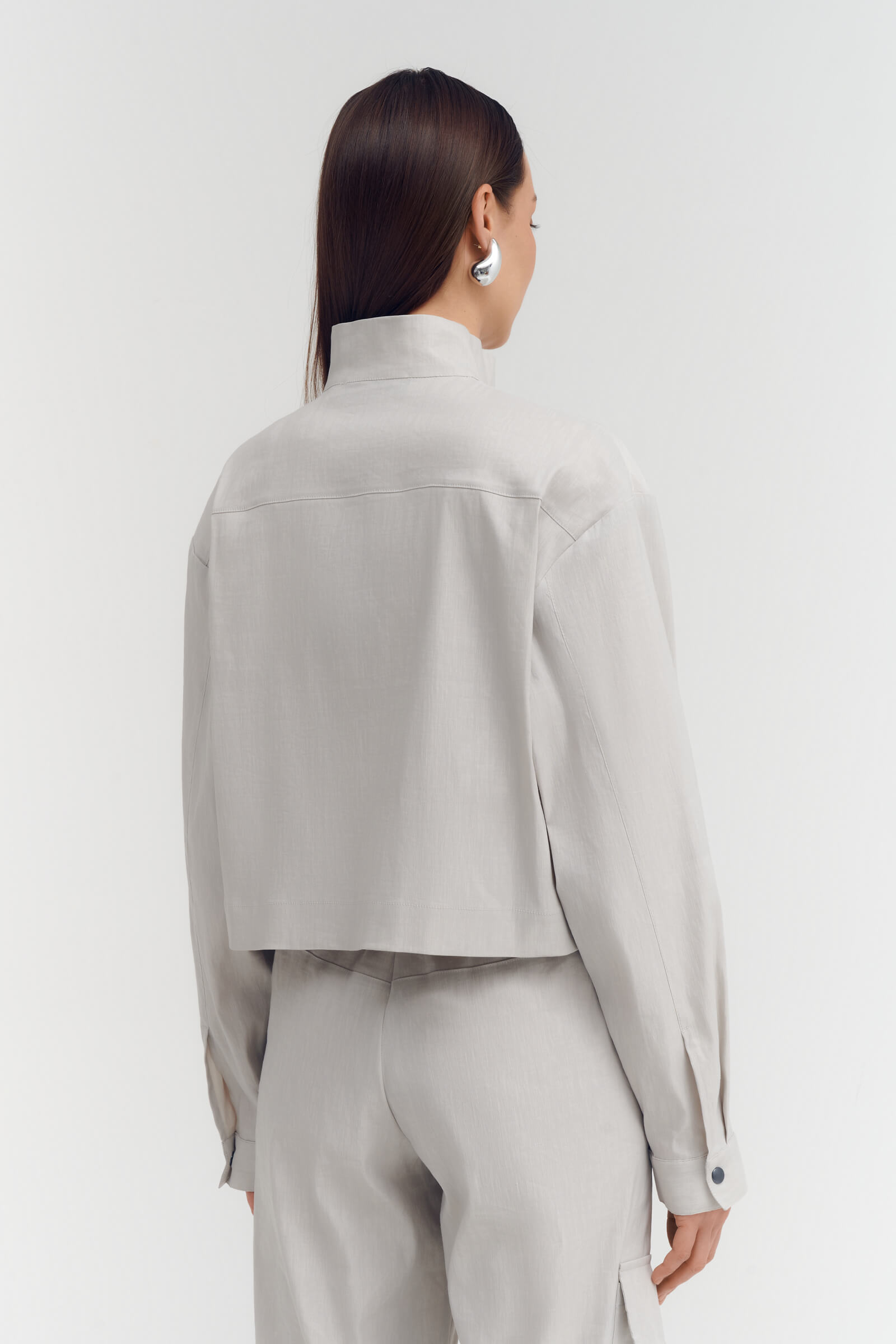 Укороченный жакет на молнии Бренд Sarah Pacini