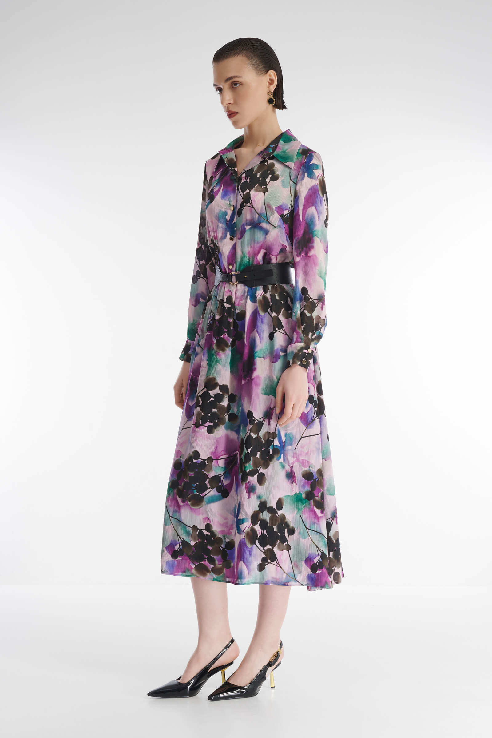 Платье с флористичным принтом Бренд Caterina Leman