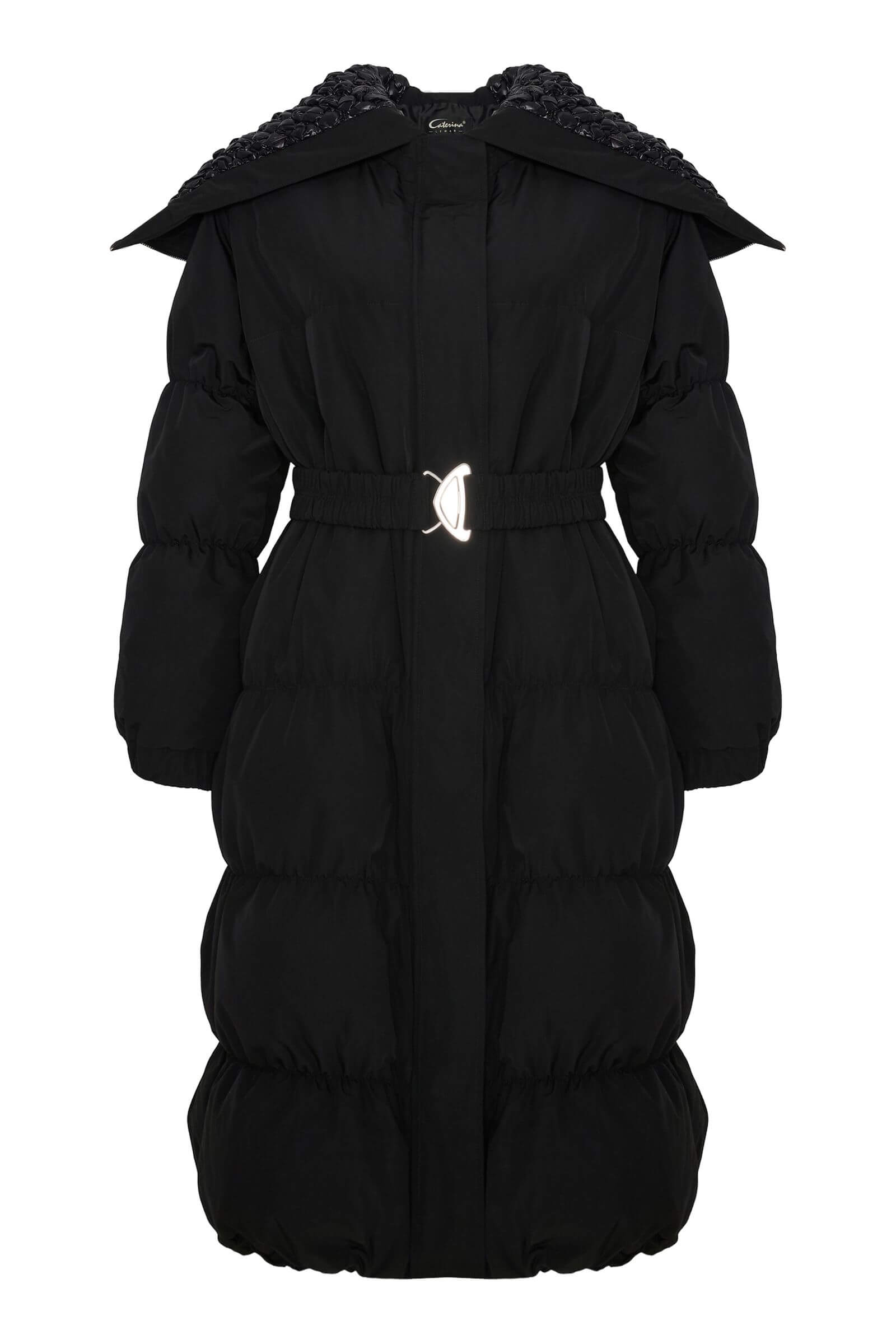 Пуховое пальто с капюшоном-трансформером Бренд Caterina Leman