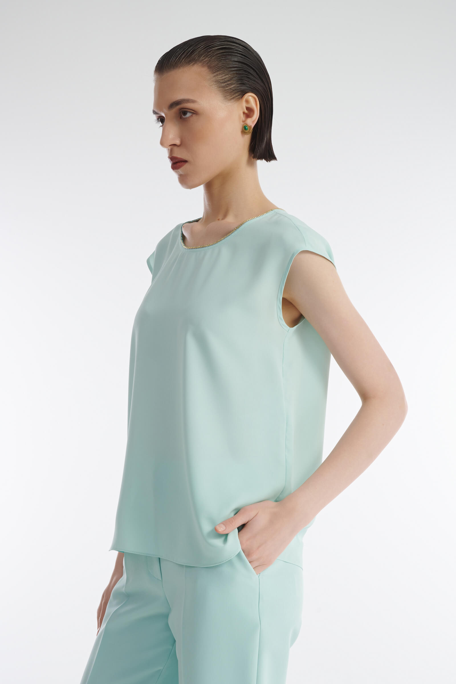 Топ со стразами Бренд Caterina Leman